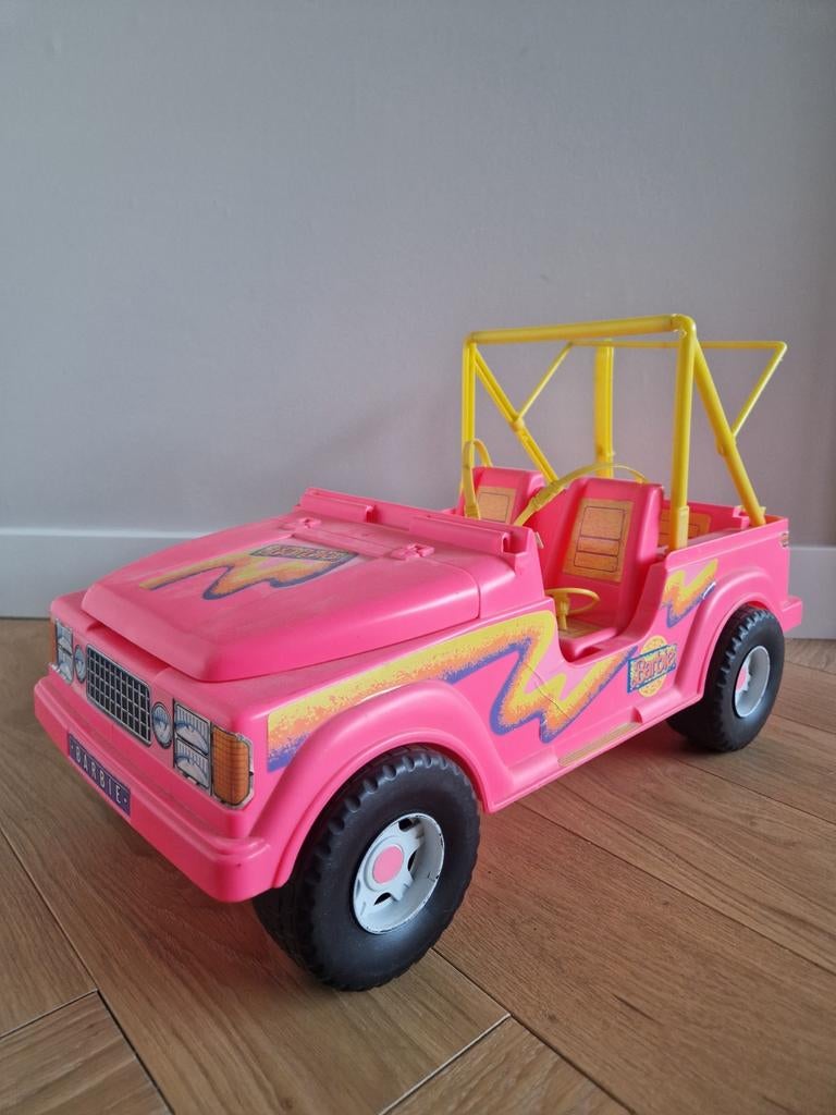 Vintage Barbie Beach Party Cruiser 1990 - Roze Jeep, Ophalen of Verzenden, Gebruikt