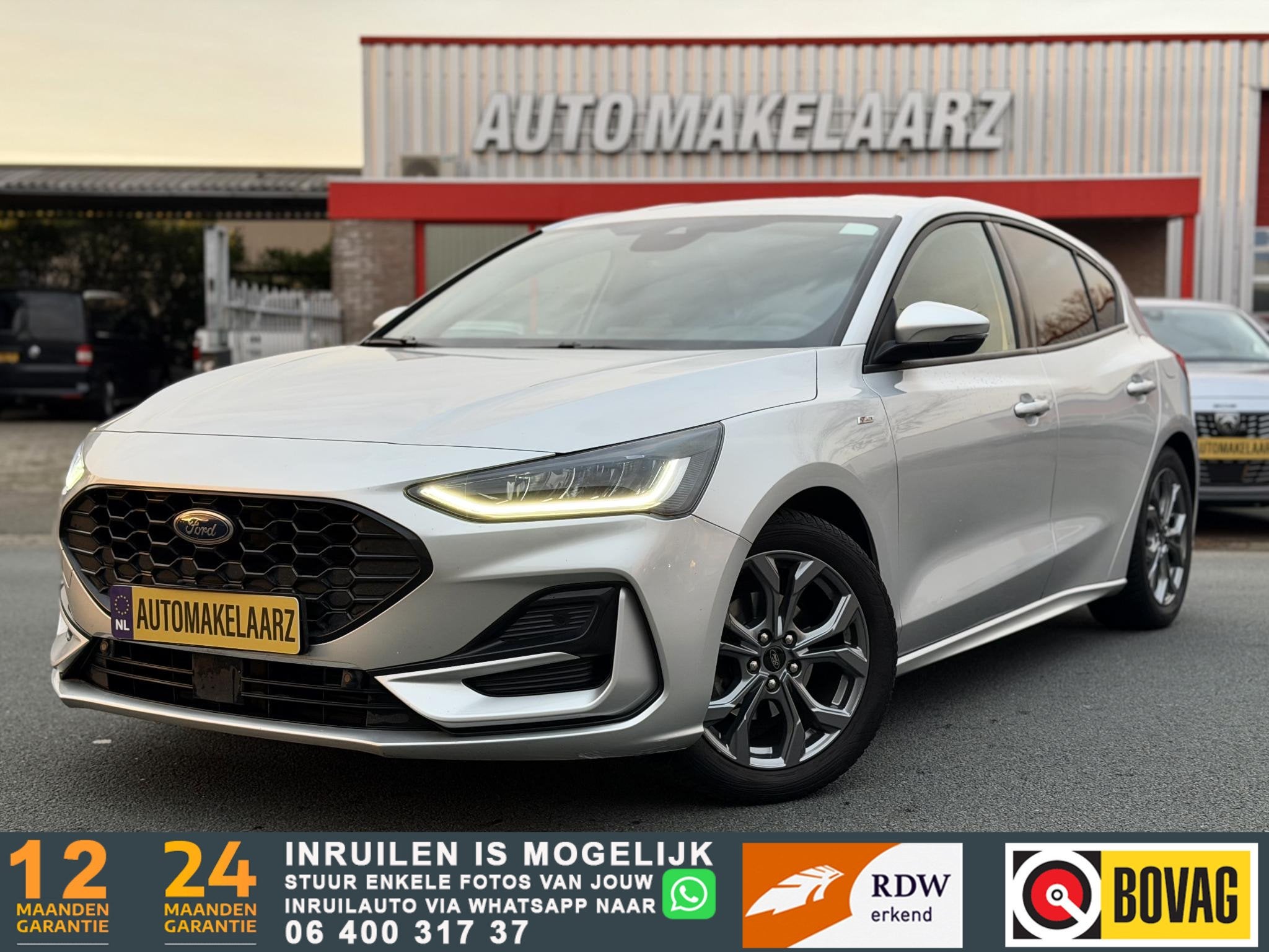 Ford Focus 1.0 EcoBoost Hybrid ST Line | Moondust Silver, Auto's, Euro 6, Handgeschakeld, 19 km/l, 3 cilinders
