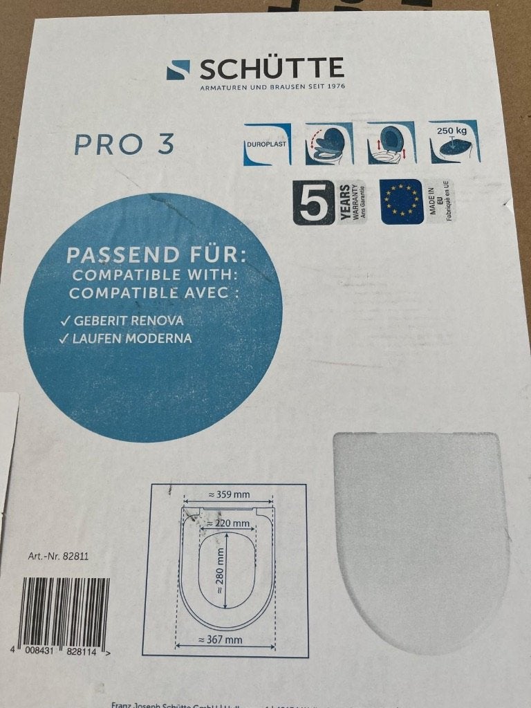 SCHÜTTE Toiletbril – Softclose, Ophalen, Nieuw, Toilet