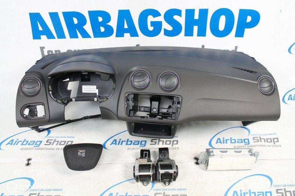 Airbag set - Dashboard grijs bruin Seat Ibiza 6J facelift