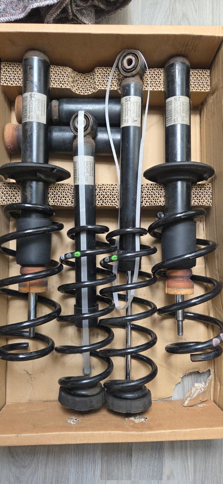 Sachs schokdempers met veren voor Audi A4 B8, Ophalen of Verzenden, Gebruikt, Audi