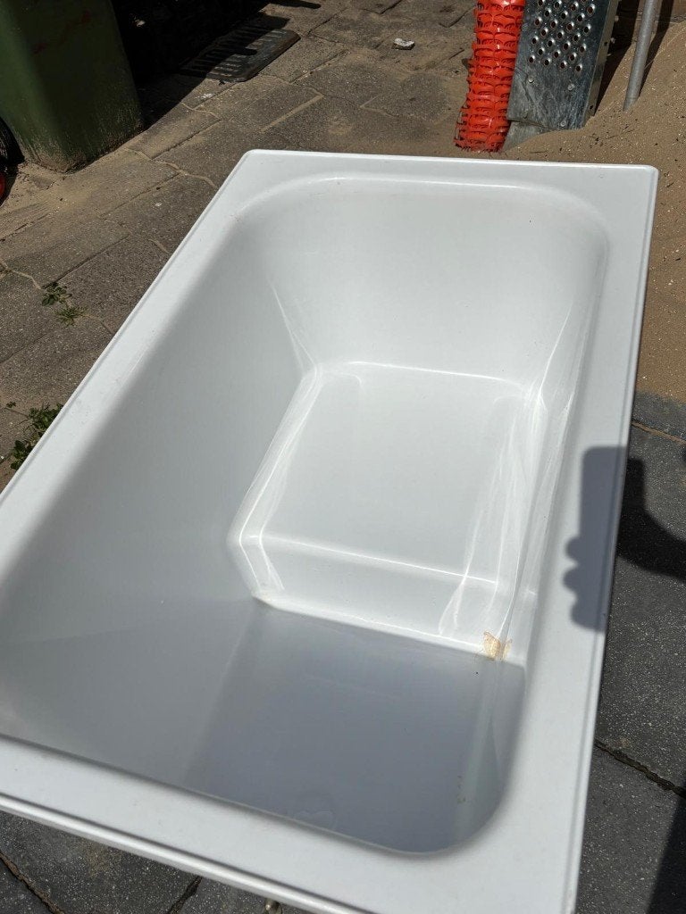 Plastic zitbad, Ophalen, Zo goed als nieuw