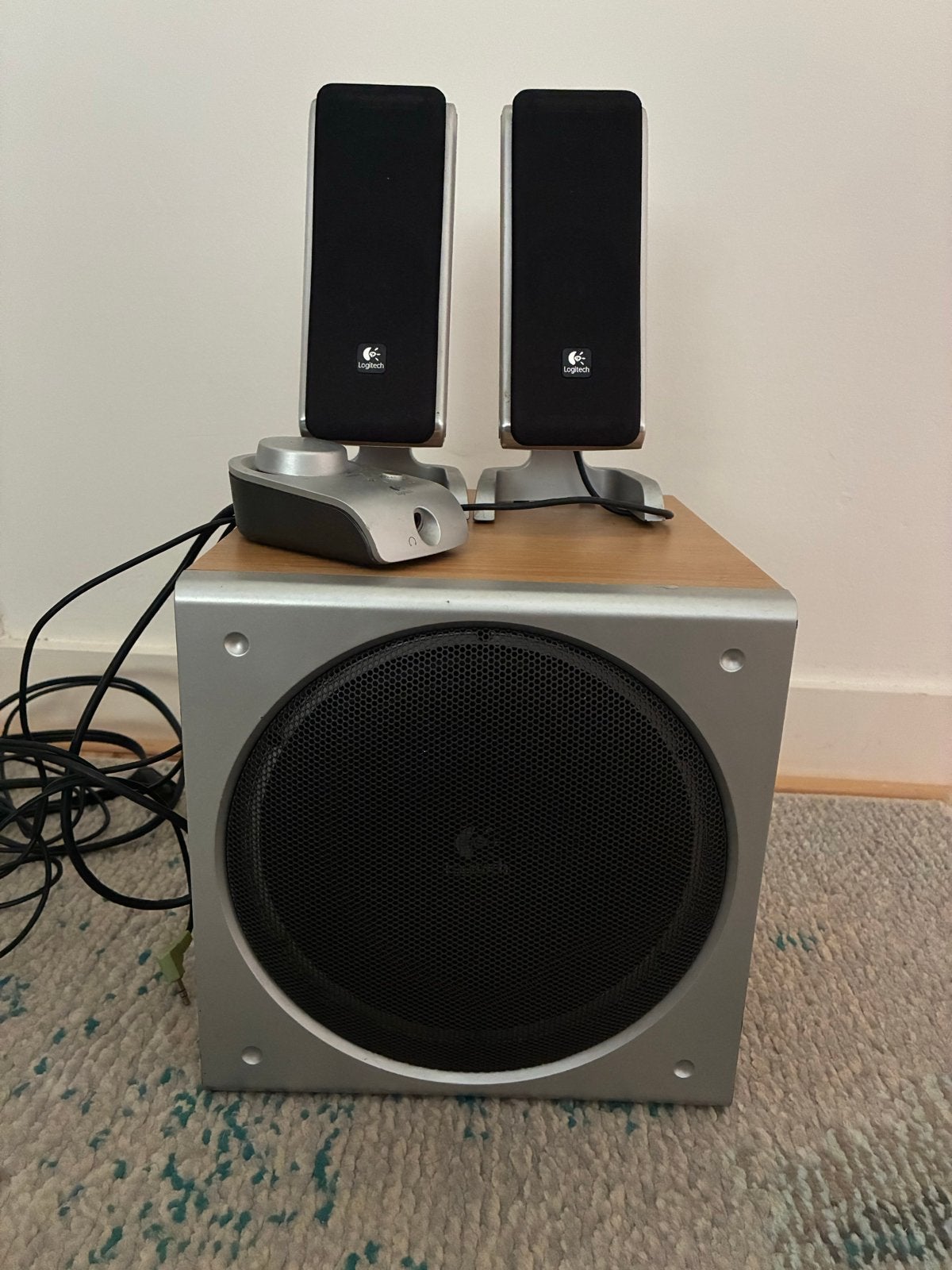 Logitech Z3 Speakerset met Subwoofer - Uitstekende Staat, Audio, Tv en Foto, Ophalen, Logitech, Speakerset, Zo goed als nieuw