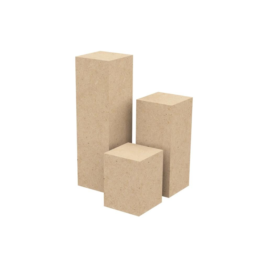 Set van 3 MDF zuilen 30x30 cm - Direct leverbaar, Ophalen, Nieuw
