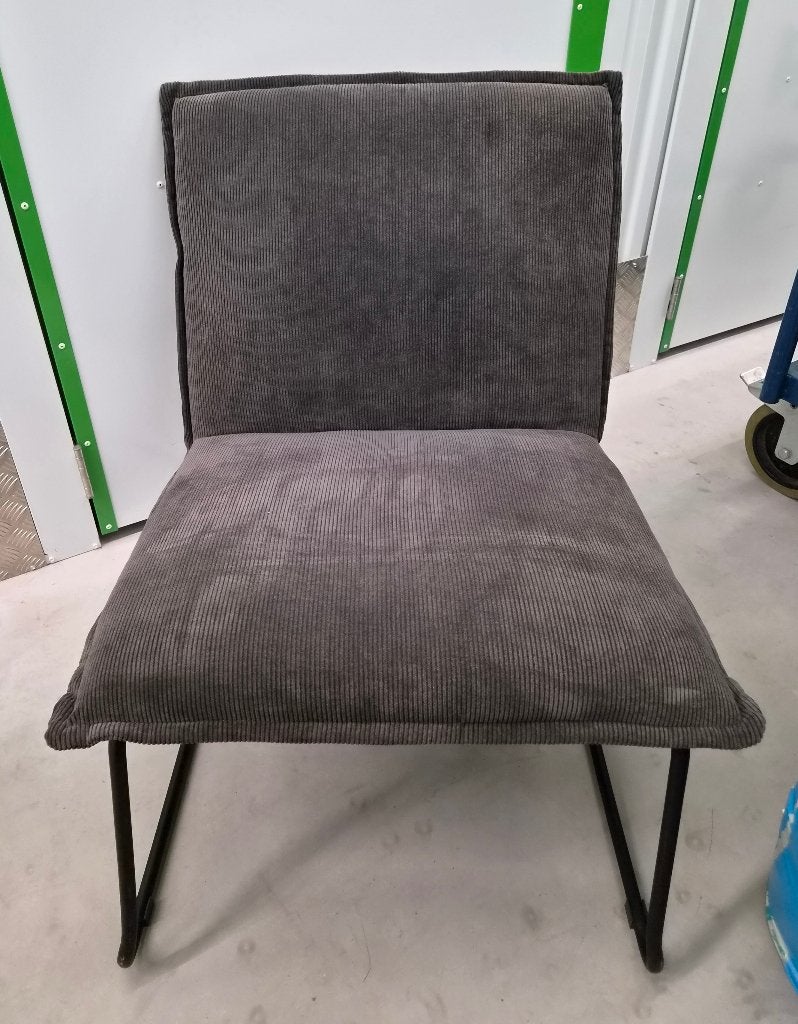 Fauteuil ribstof, Ophalen, Zo goed als nieuw, 75 tot 100 cm, Minder dan 50 cm
