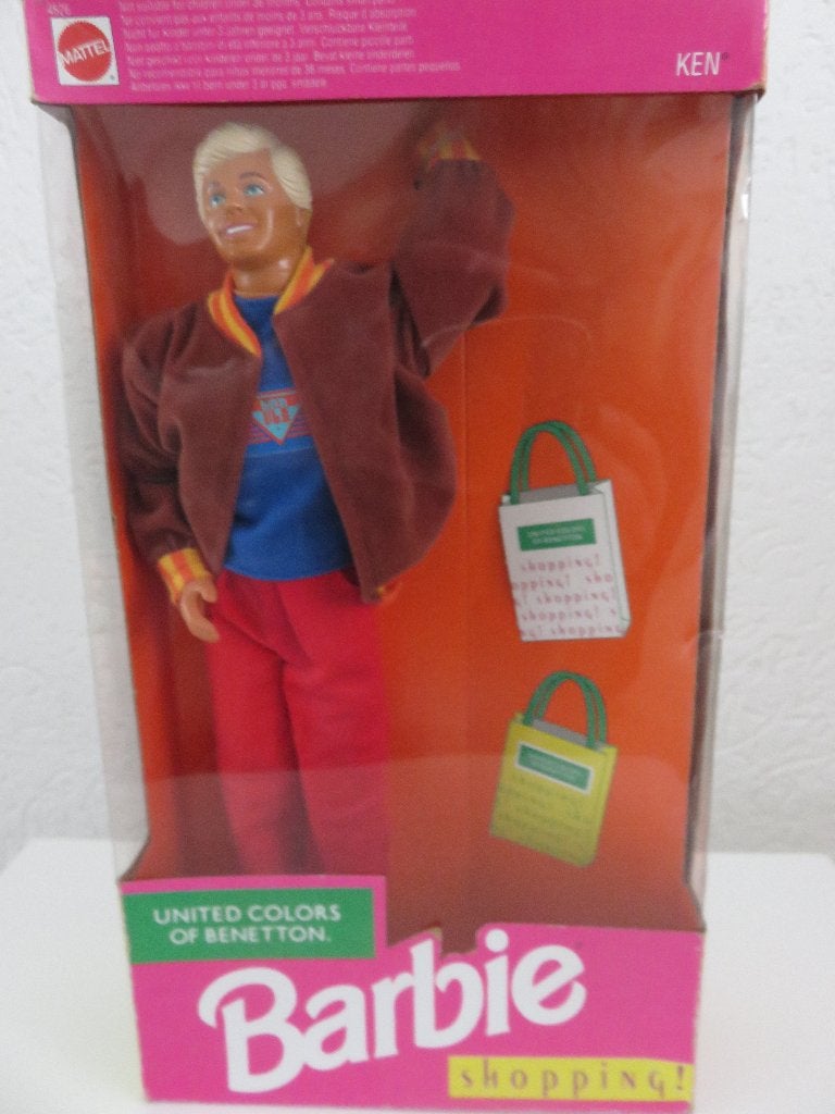 Ken Mattel United Colors of Benetton Barbie shopping nieuw!, Ophalen of Verzenden, Nieuw, Barbie