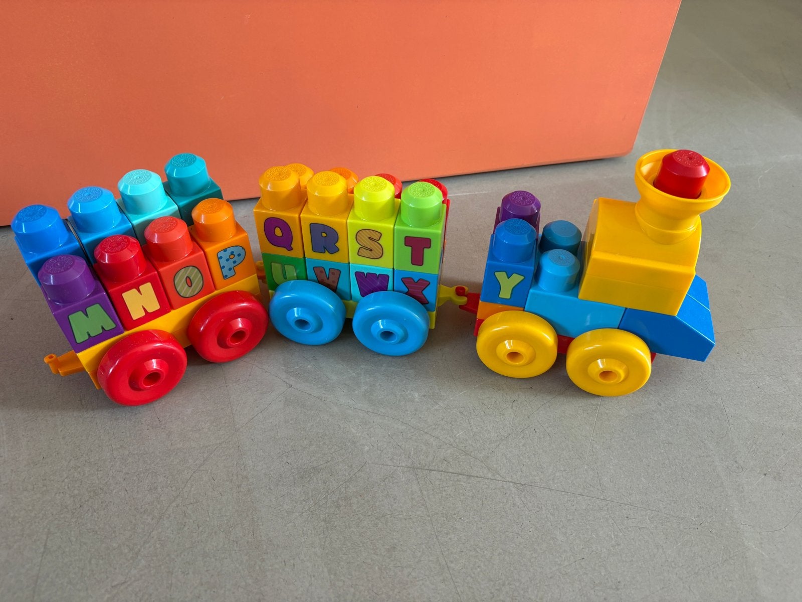 Fisher-Price Mega Bloks ABC Leren Trein, Ophalen of Verzenden, Gebruikt, Megabloks