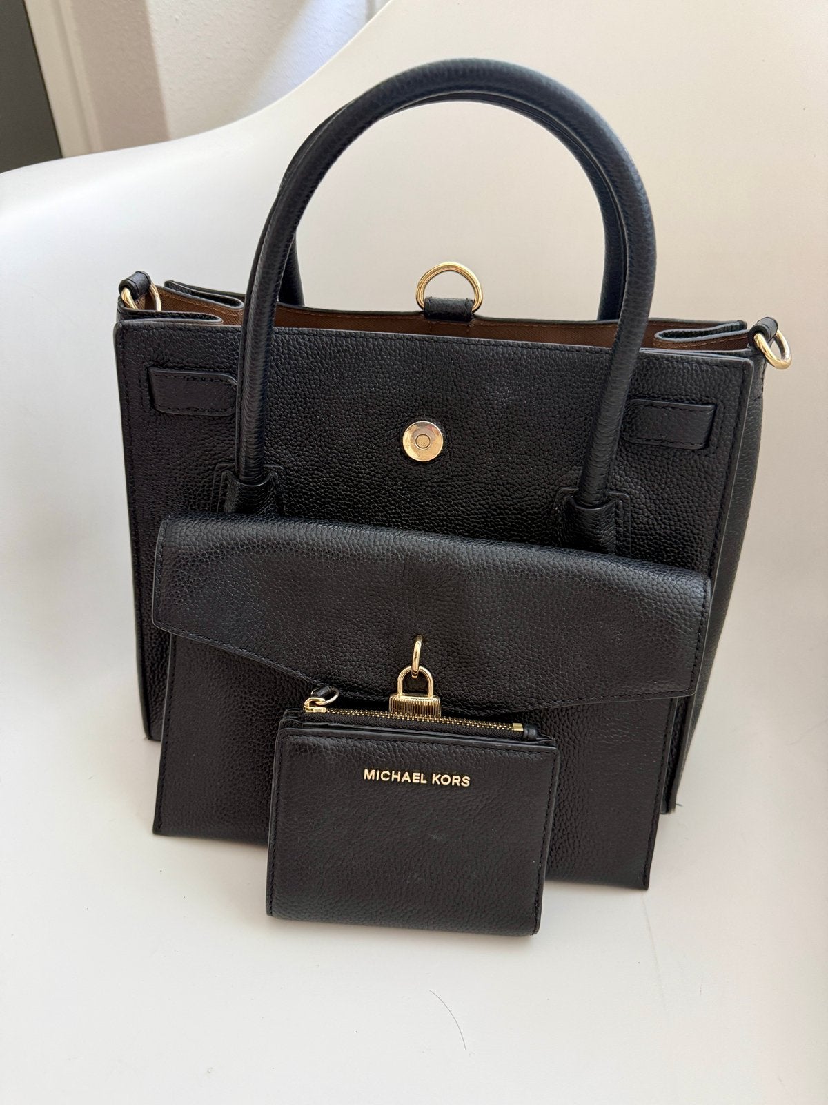 Michael Kors hand/schoudertas NIEUW, Ophalen of Verzenden, Nieuw, Zwart, Overige typen