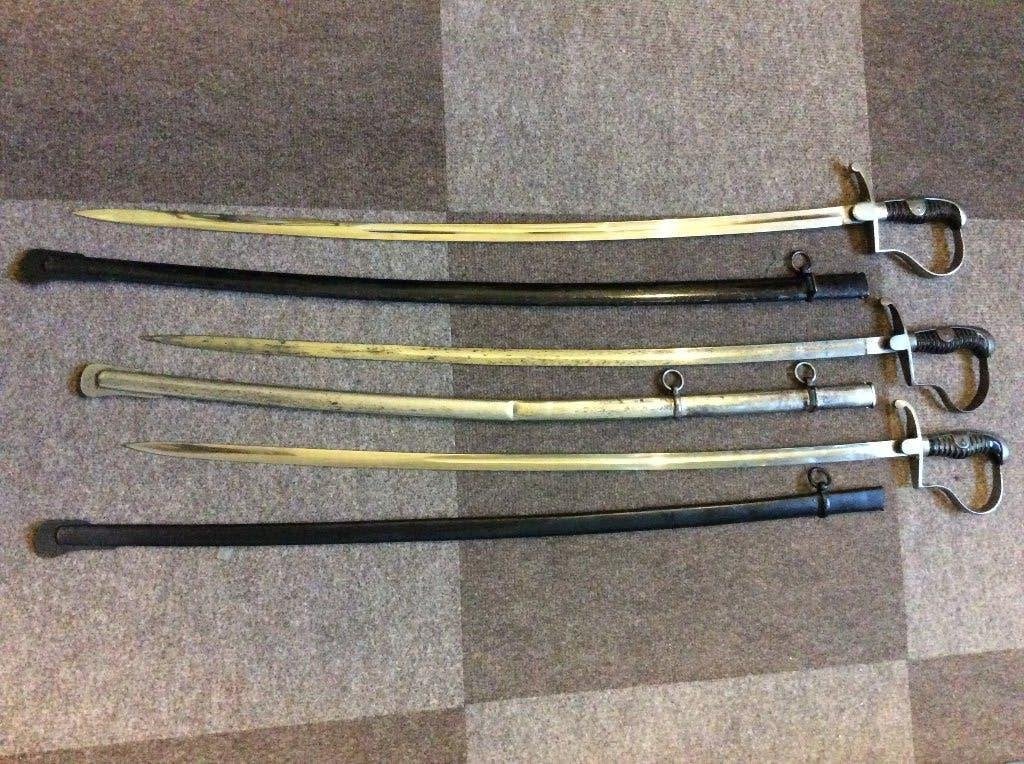 Sabels WW1 verzameling  , Ophalen of Verzenden, Landmacht, Duitsland, Zwaard of Sabel