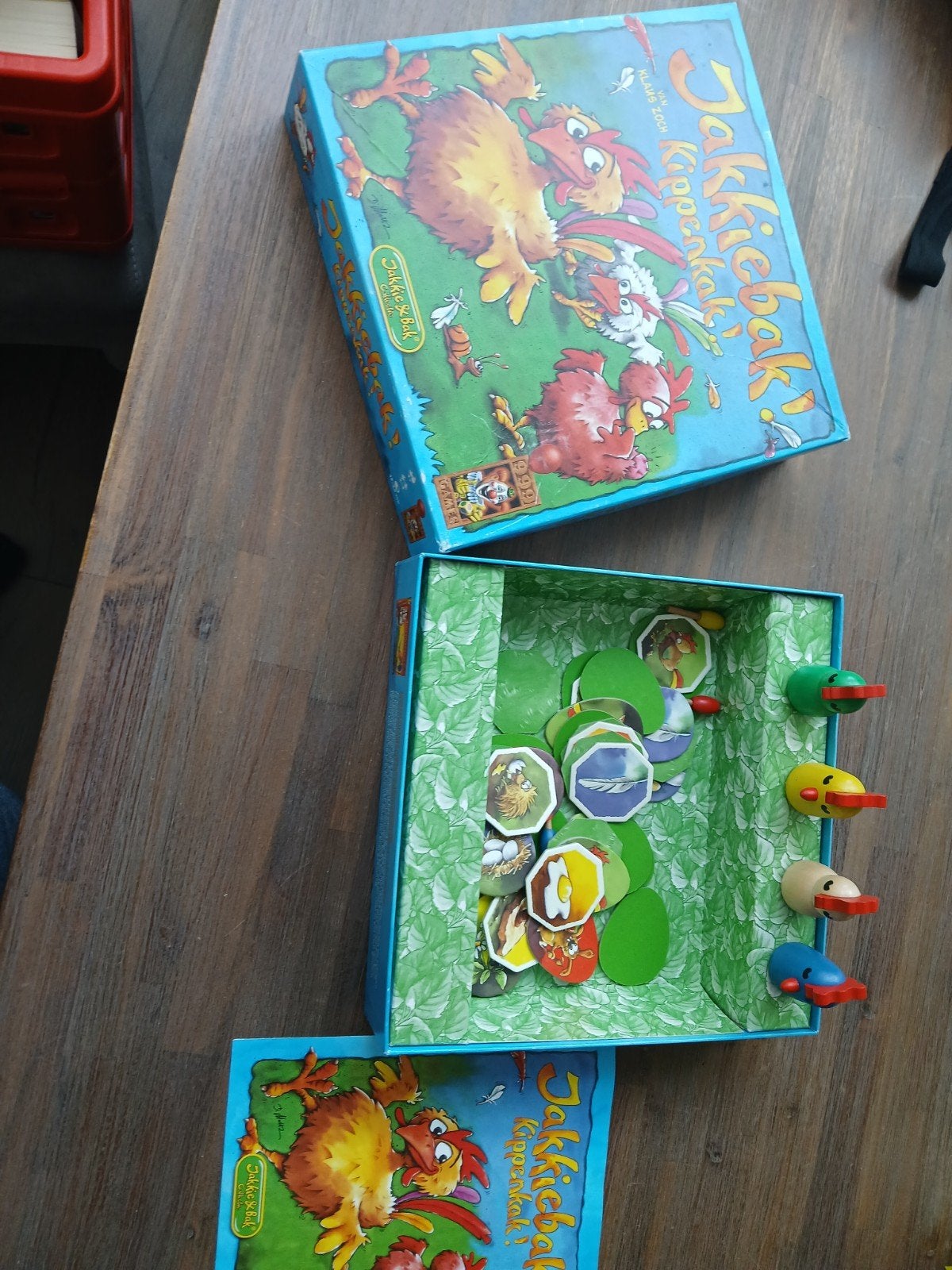 jakkiebak kippenkak spel, Hobby en Vrije tijd, Gezelschapsspellen | Bordspellen, Ophalen, Zo goed als nieuw