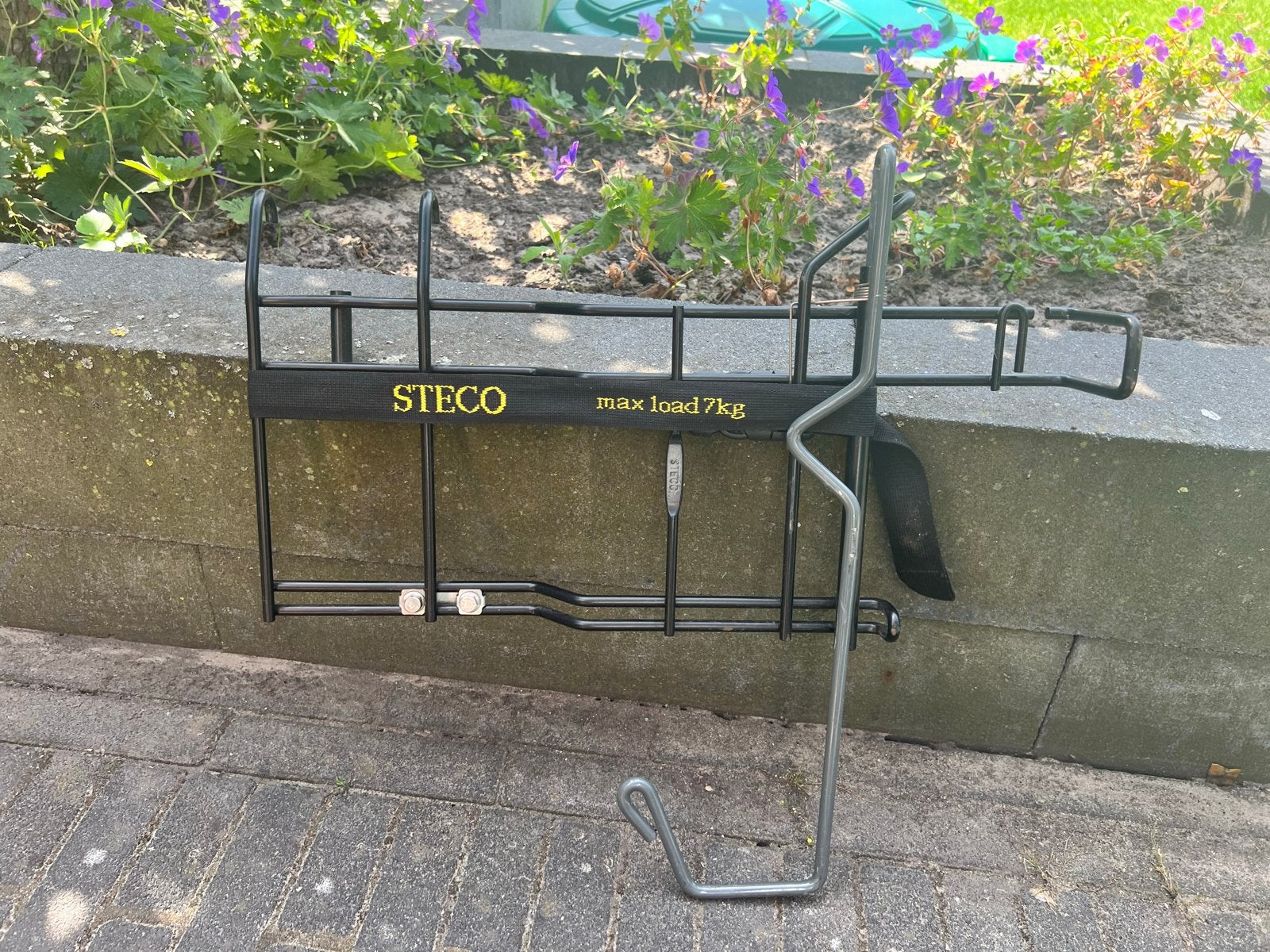Steco fietsdrager voor buggy, max 7kg, Ophalen, Gebruikt