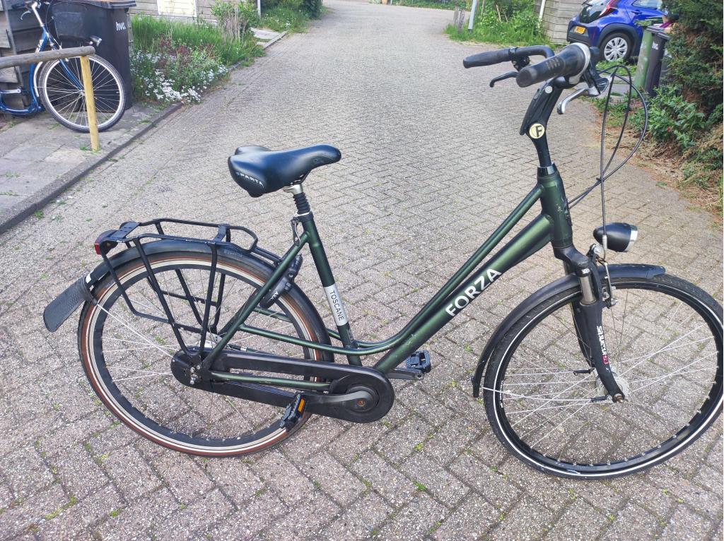 Forza dames 7 speed en geveerd, Fietsen en Brommers, Fietsen | Dames | Damesfietsen, 56 cm of meer, Zo goed als nieuw, Niet ingevuld
