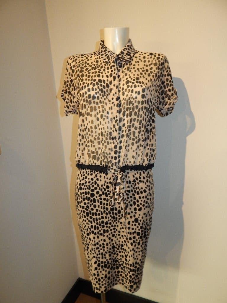 Marccain aparte mooie jurk in print blouse lijfje N3/M