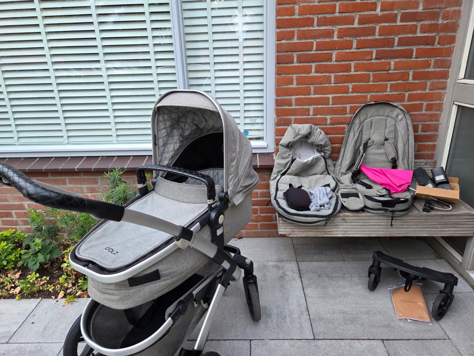 Joolz Geo kinderwagen, wieg en zitgedeelte + accessoires, Ophalen, Gebruikt, Overige merken