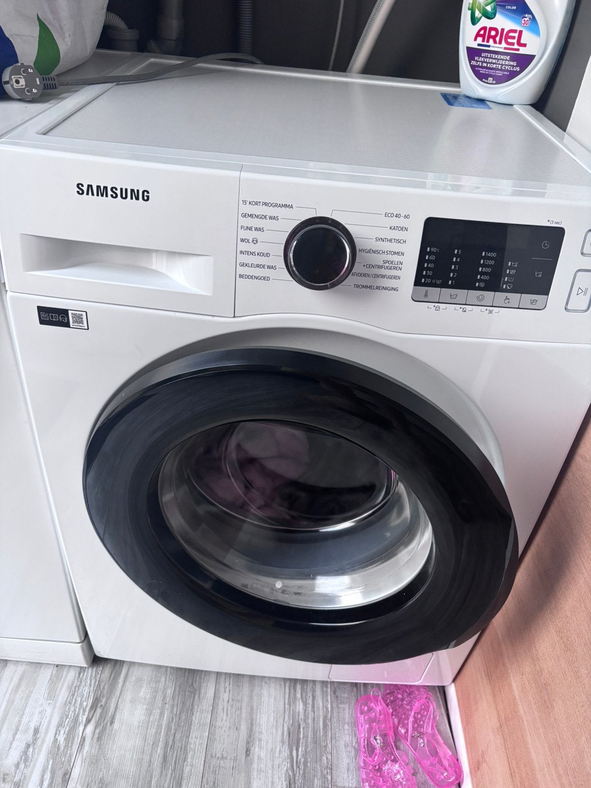 Samsung wasmachine, Ophalen, 1200 tot 1600 toeren, 8 tot 10 kg, Zo goed als nieuw