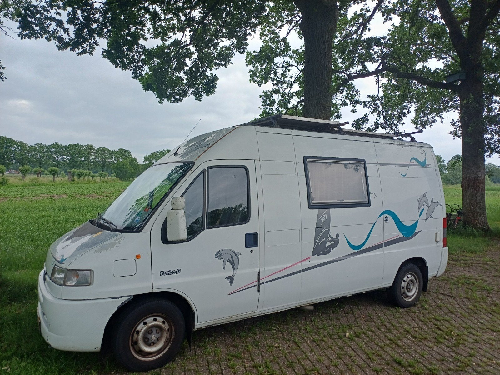 Peugeot Boxer 1999 camperbus met iets werk, Auto's, Voorwielaandrijving, Luifel, 4 cilinders, Wit