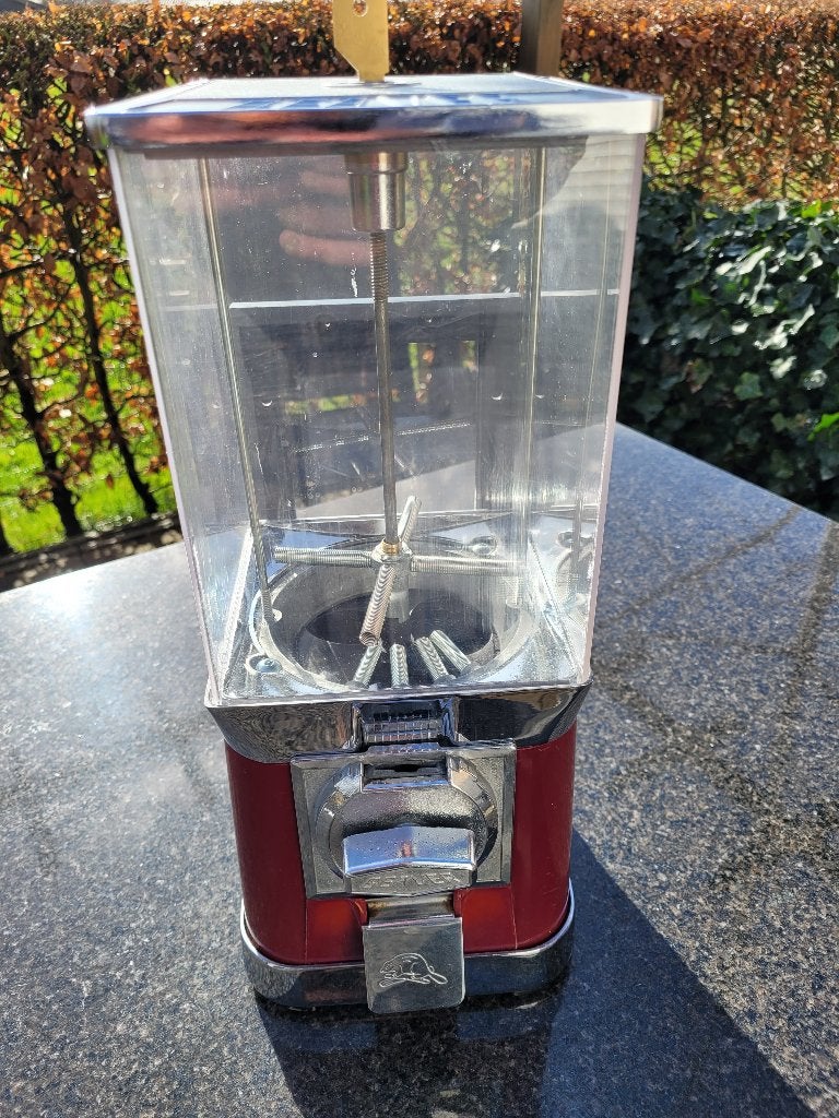 BEAVER kauwgomballen automaat met muursteun fifties sixties, Ophalen, Zo goed als nieuw