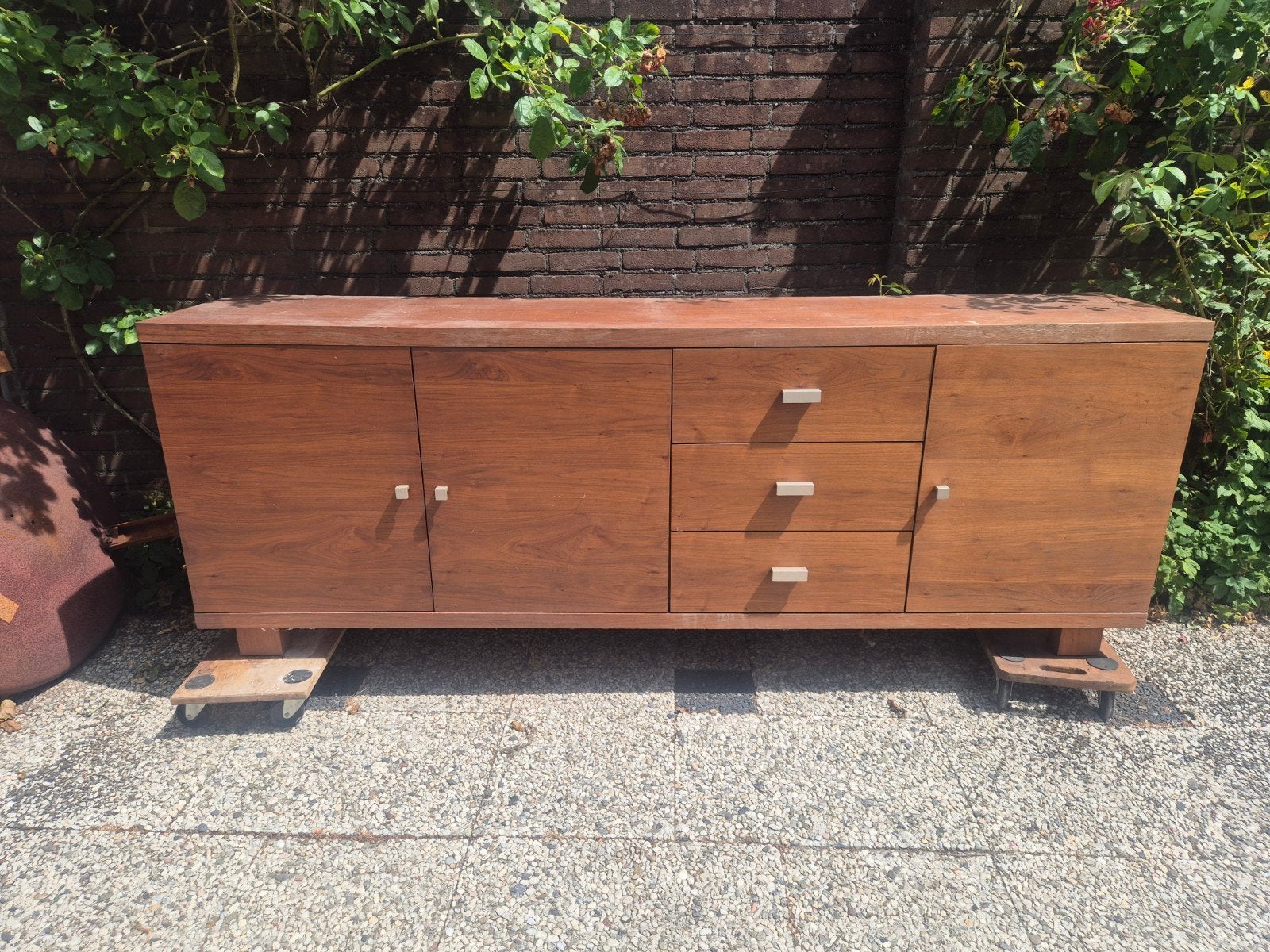 Ruim dressoir 220x45x80cm, Ophalen, Gebruikt, 200 cm of meer, Modern