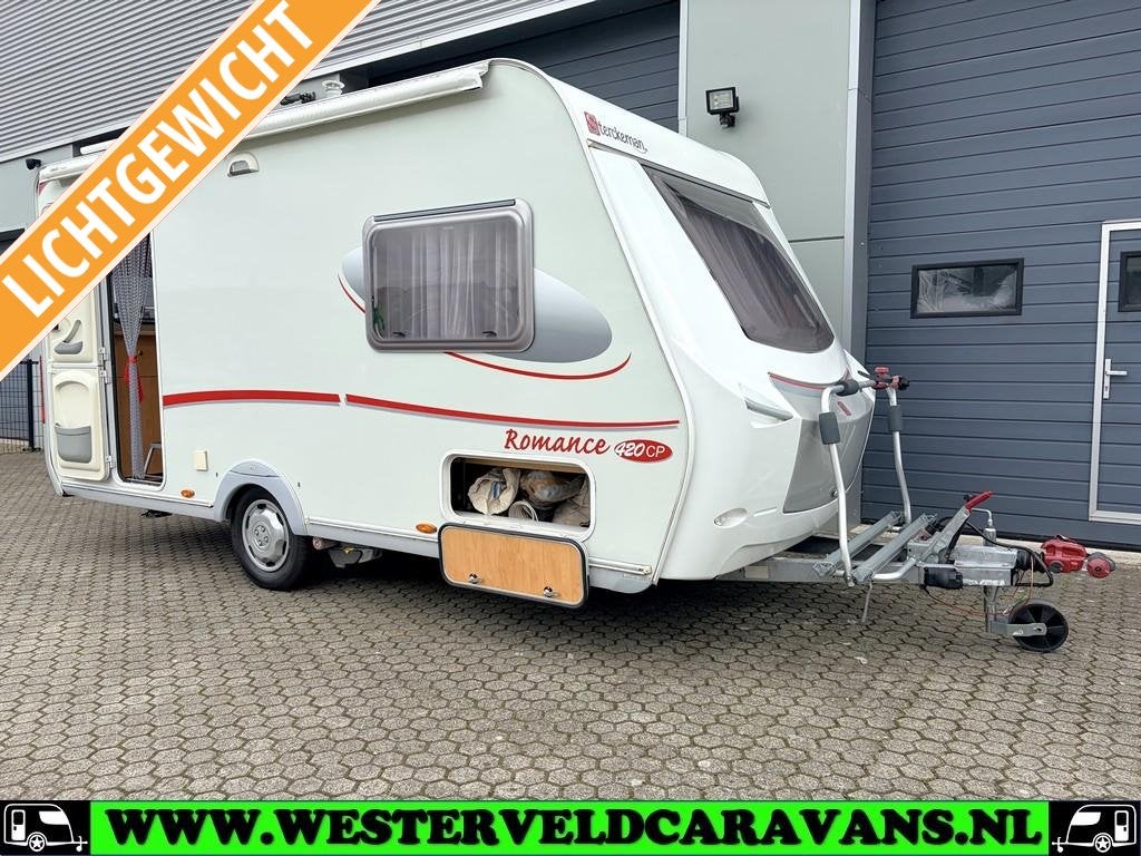 Sterckeman Romance 420 CP +MOVER +LUIFEL +FIETSENREK etc., Caravans en Kamperen, Sterckeman, Bedrijf, Treinzit, 750 - 1000 kg
