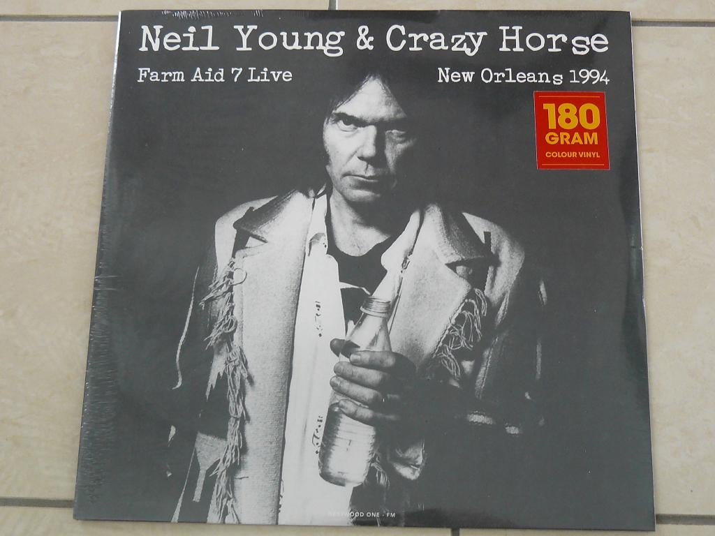 gekleurde LP Neil Young & Crazy Horse - Farm aid 7 live, Verzenden, Nieuw in verpakking, 12 inch, Poprock