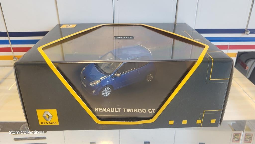 Norev Renault Twingo II GT Blue Metallic Dealer Edition, Auto, Norev, Ophalen of Verzenden, Zo goed als nieuw
