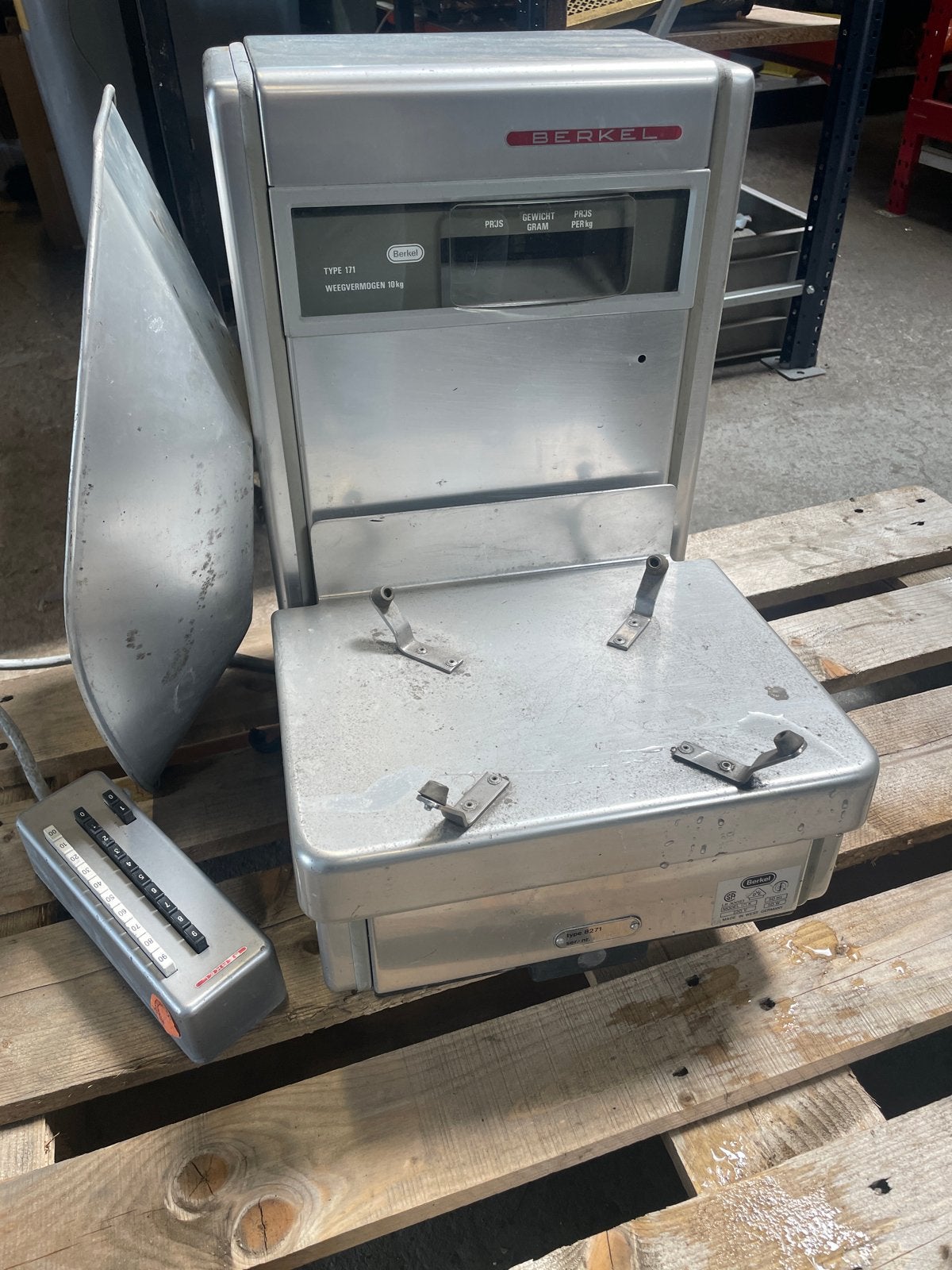 Vintage Berkel Winkelweegschaal Type 171 - 1977, Witgoed en Apparatuur, Weegschalen, Ophalen, Gebruikt, Winkelweegschaal, 10 tot 50 kg