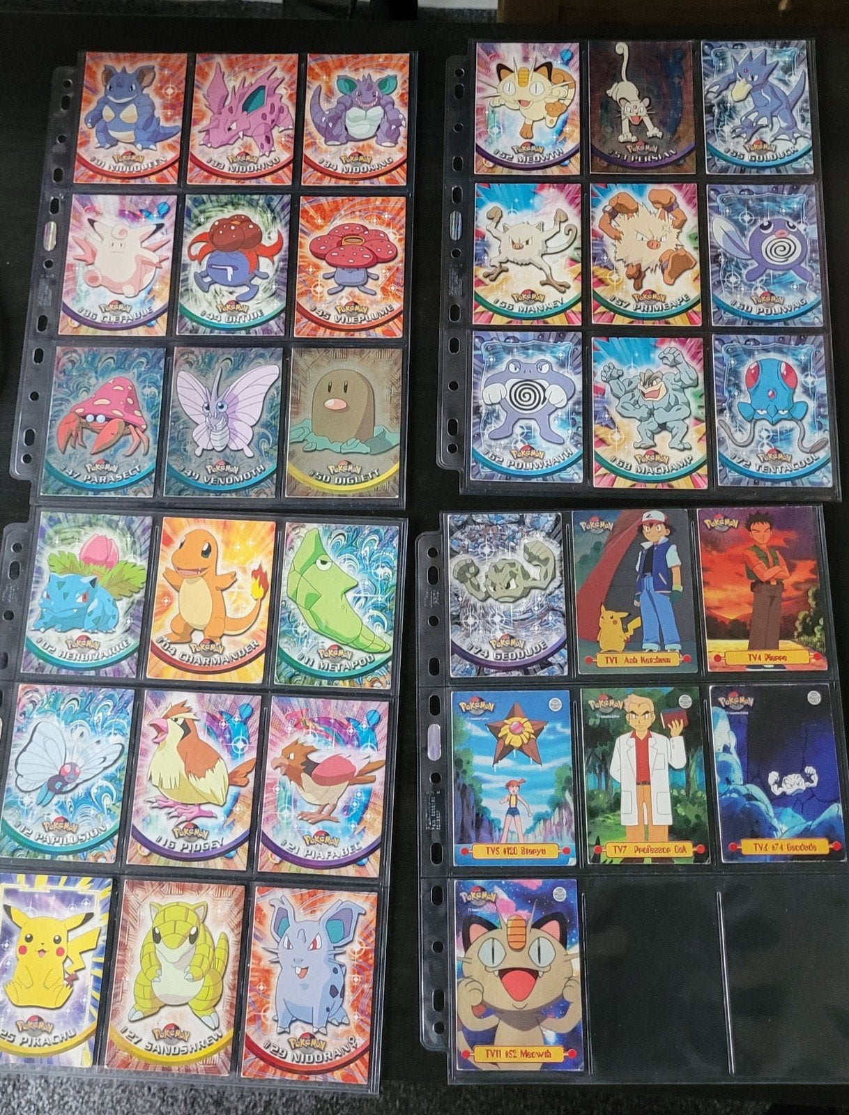 Topps Pokemon kaarten collectie TV 1999 - Vintage Topps, Ophalen of Verzenden, Gebruikt, Meerdere kaarten, Foil