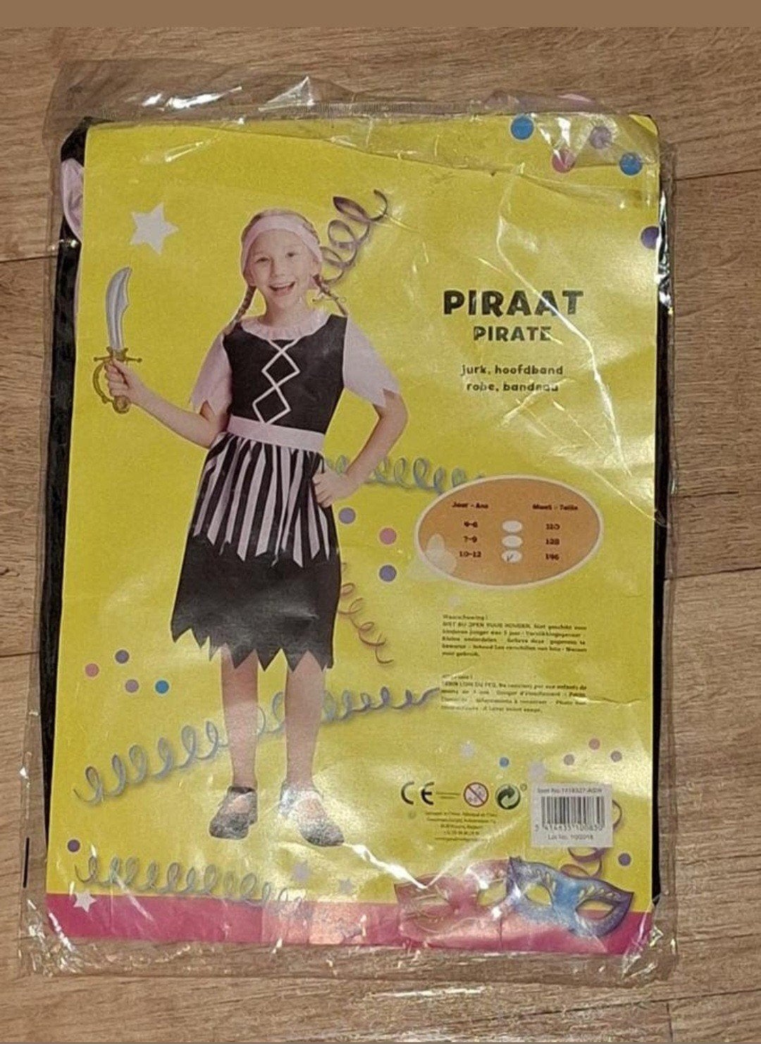 Nieuw Piratenkostuum Meisje Maat 146, Ophalen of Verzenden, Nieuw