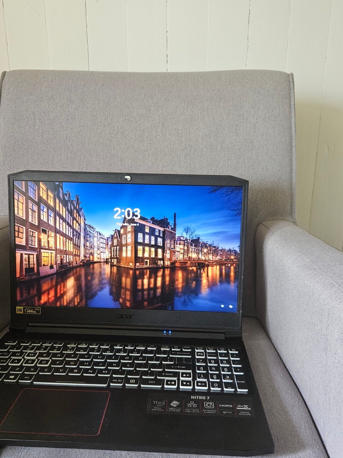 Acer Nitro 7 Game Laptop, Computers en Software, Windows Laptops, 2 tot 3 Ghz, 15 inch, Ophalen of Verzenden, Zo goed als nieuw