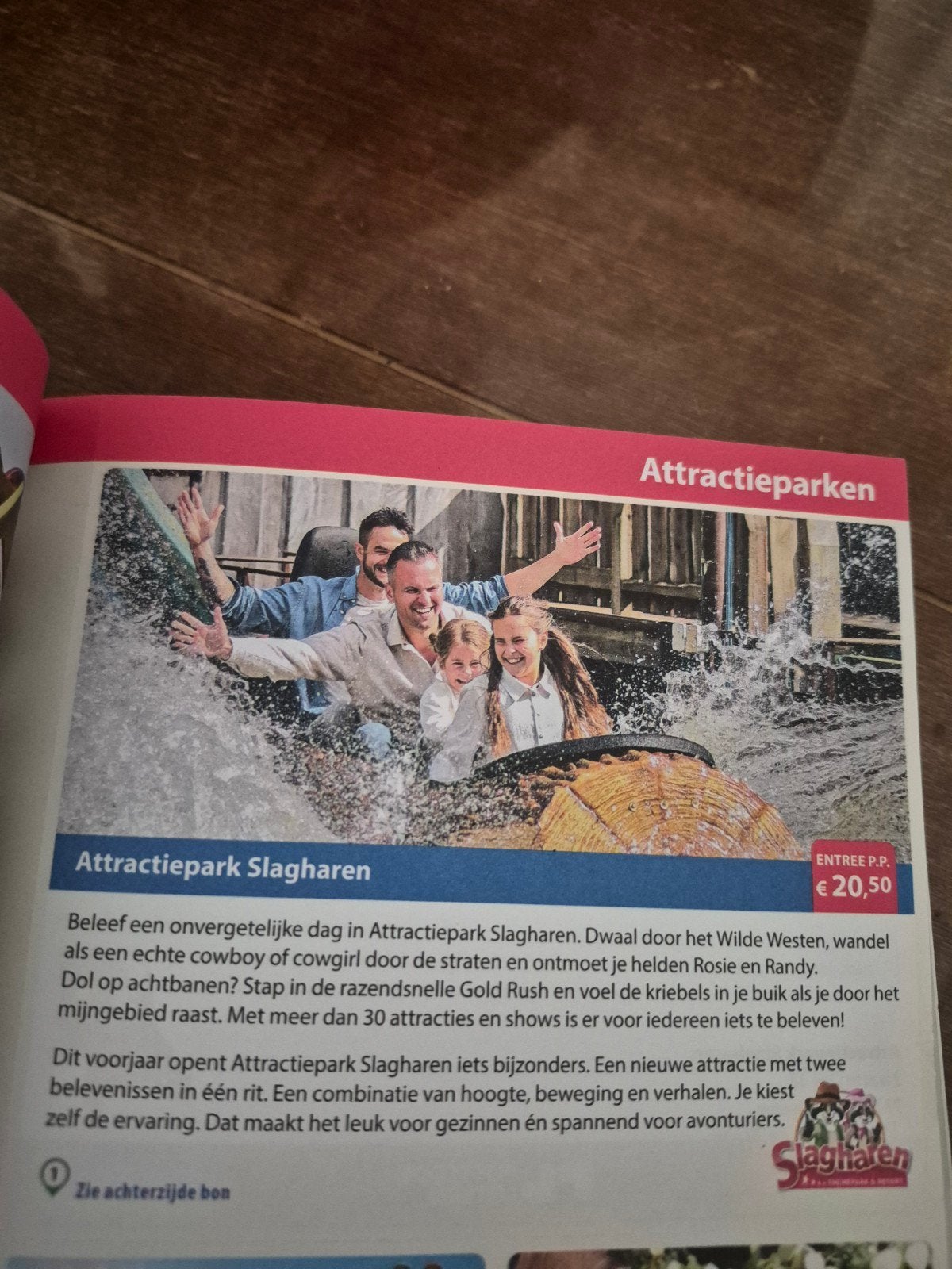 attractiepark slagharen 20.50 p.p, Eén persoon, Kortingsbon