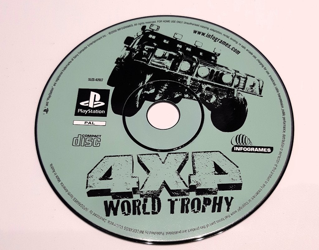 4x4 World Trophy PlayStation1 (Only Disk), Verzenden, 1 speler, Zo goed als nieuw, Vanaf 3 jaar