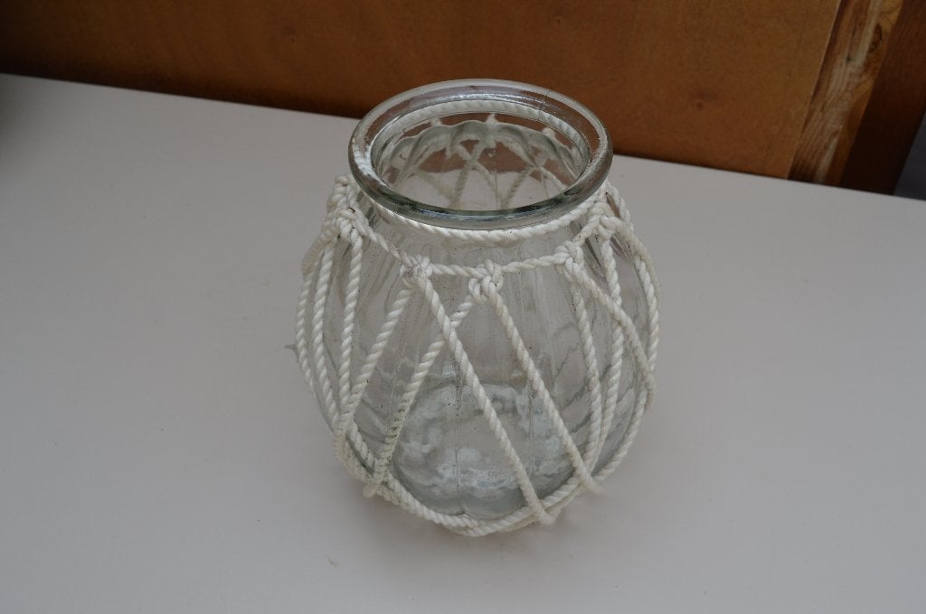 vaas, Ophalen, Zo goed als nieuw, Wit, Glas