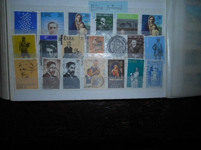 Kavel Ierland zie de 9 scans, Postzegels en Munten, Postzegels | Volle albums en Verzamelingen, Ophalen of Verzenden, Buitenland