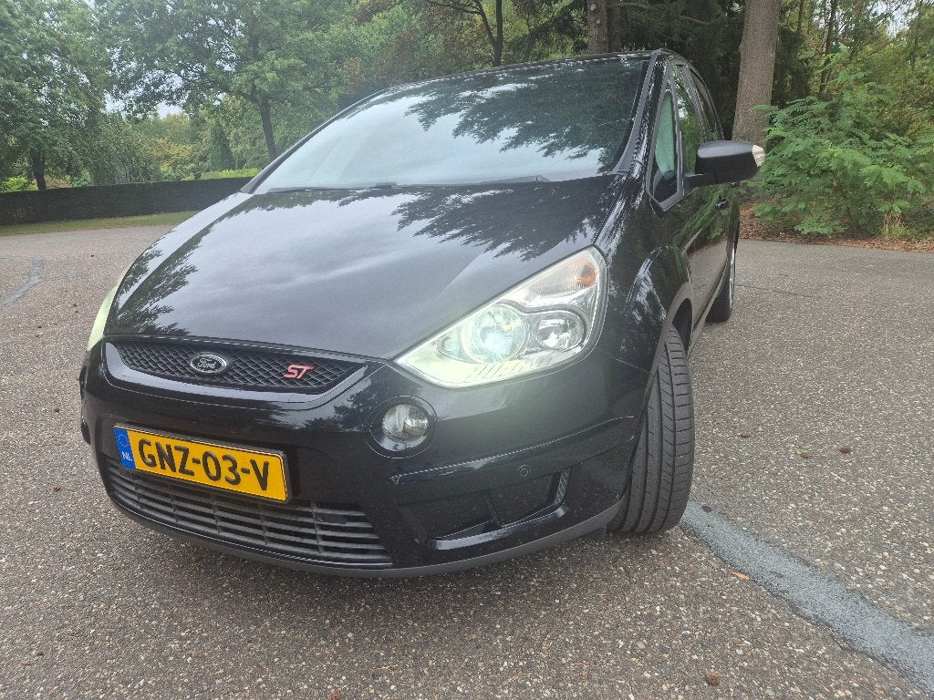 Ford S-Max 2.5 20V Turbo 162KW 2006 Zwart, Auto's, Voorwielaandrijving, 1581 kg, 7 stoelen, Handgeschakeld