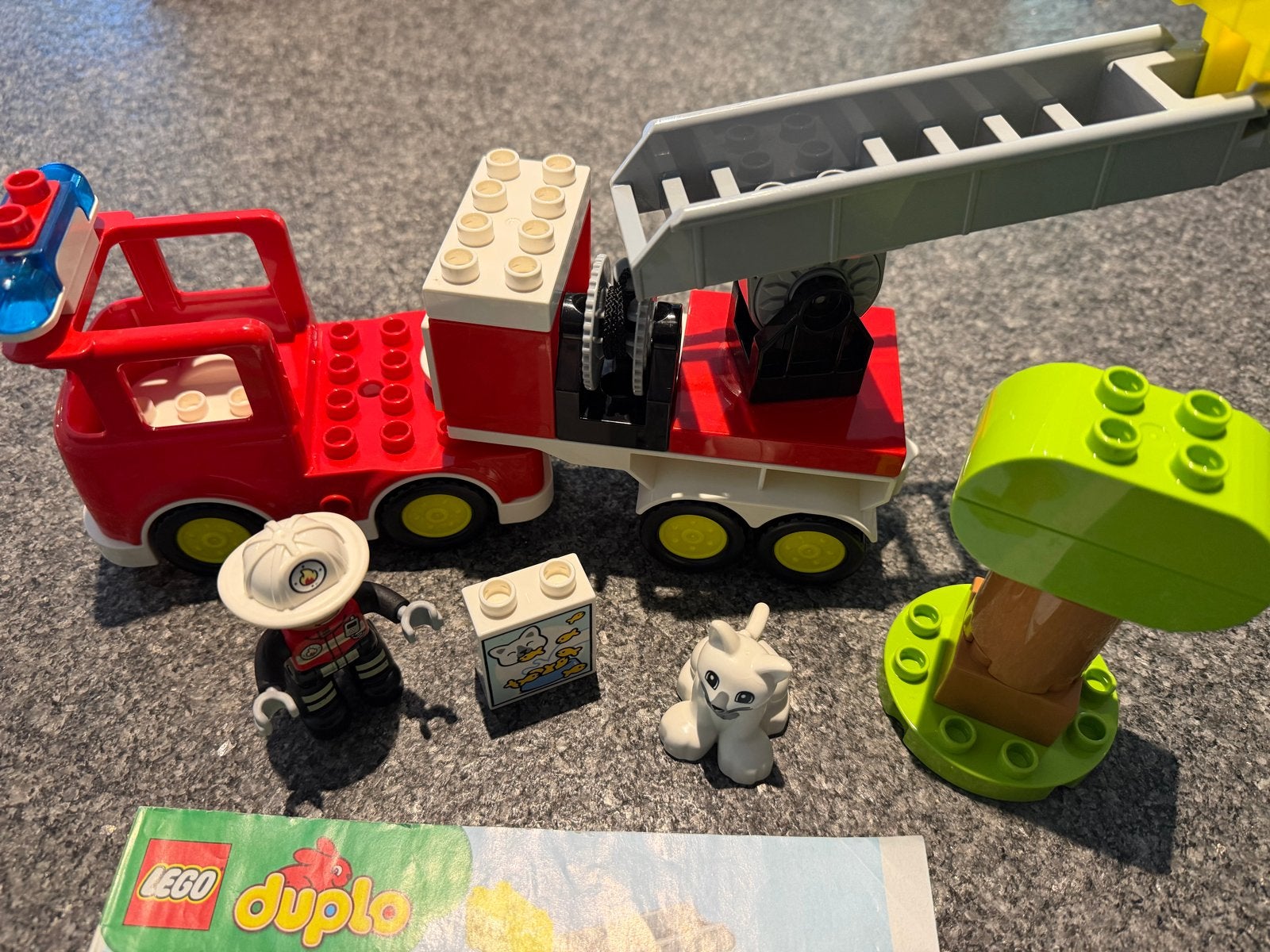 LEGO Duplo Brandweerwagen set 10969 - Zo goed als nieuw!, City, Ophalen of Verzenden, Zo goed als nieuw, Compleet