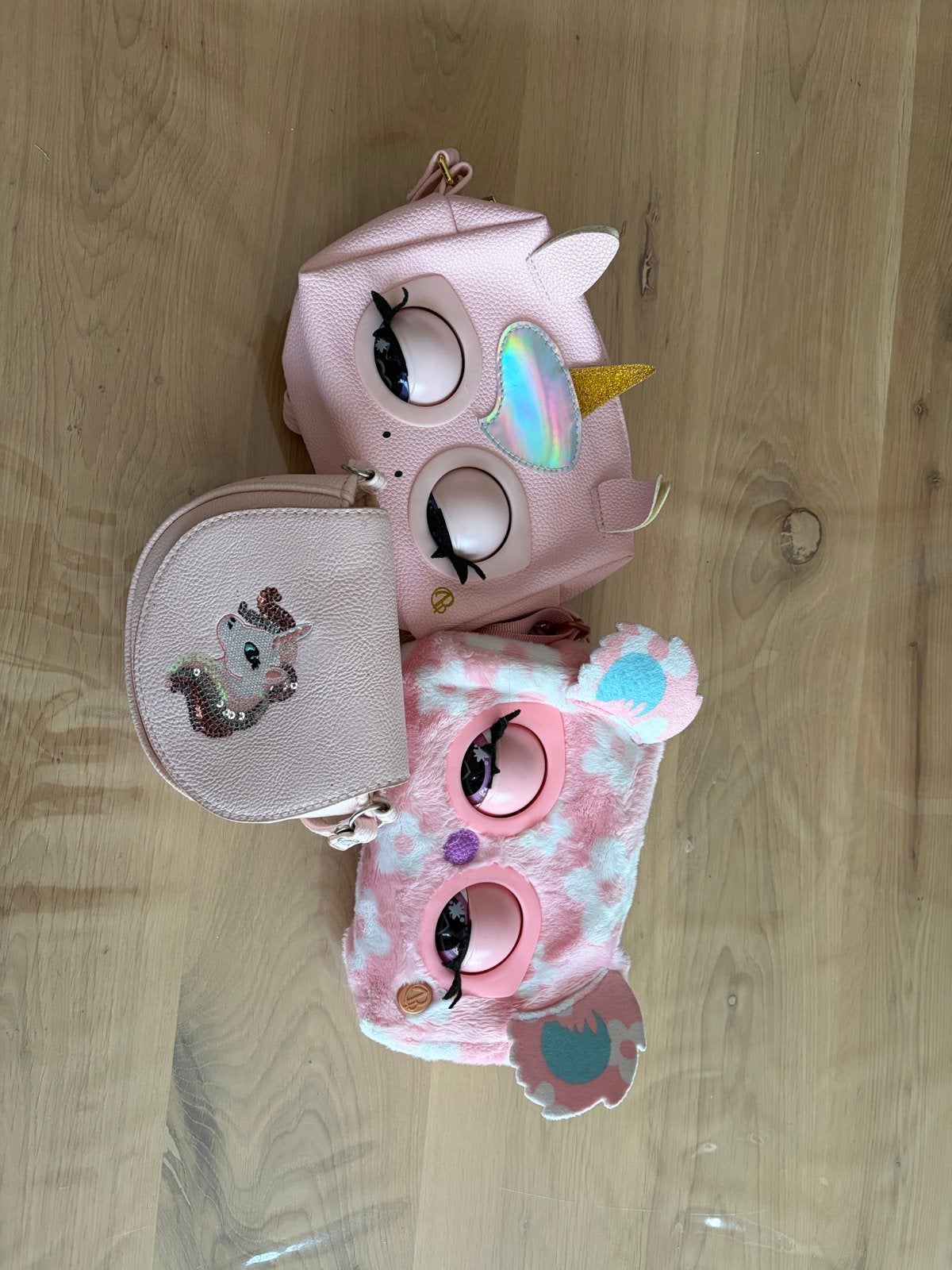 Leuke kinderhandtasjes - Eenhoorn, Zeemeermin, Pluche, Ophalen, Gebruikt, Roze, Handtas