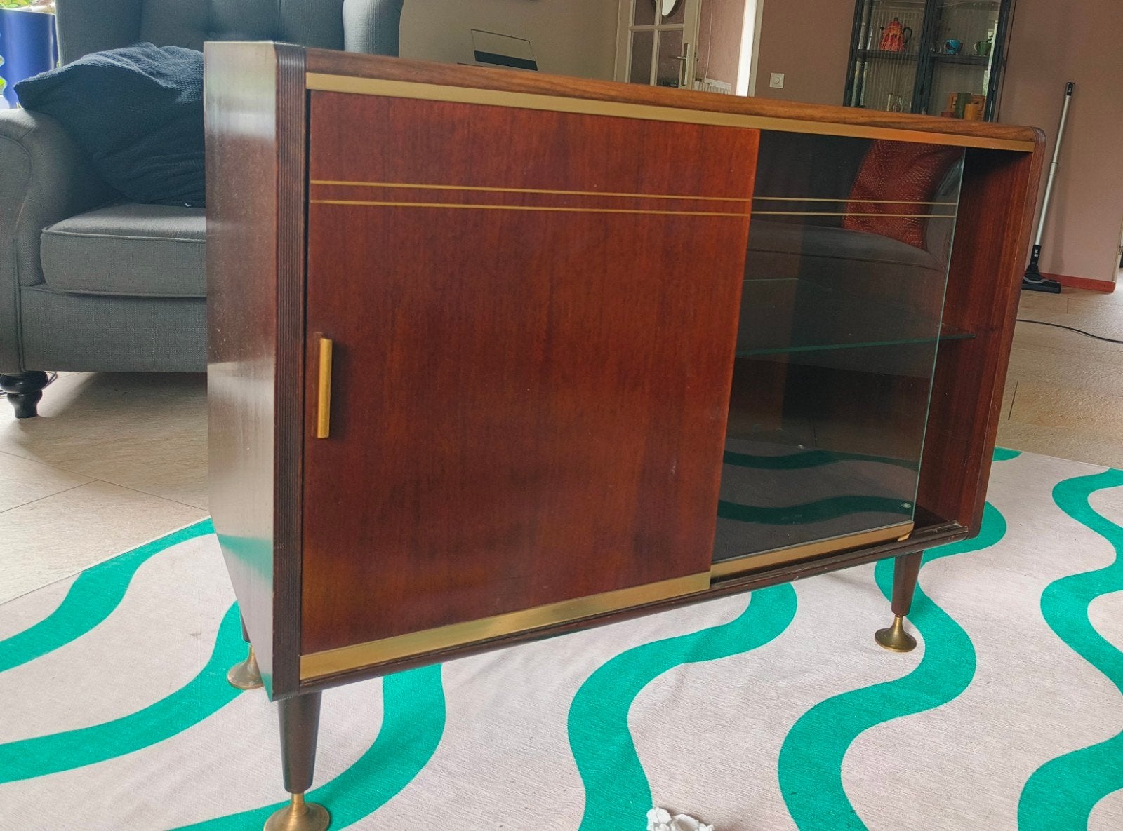 Kastje van a.a  Patijn 1950 met messing details, Ophalen of Verzenden