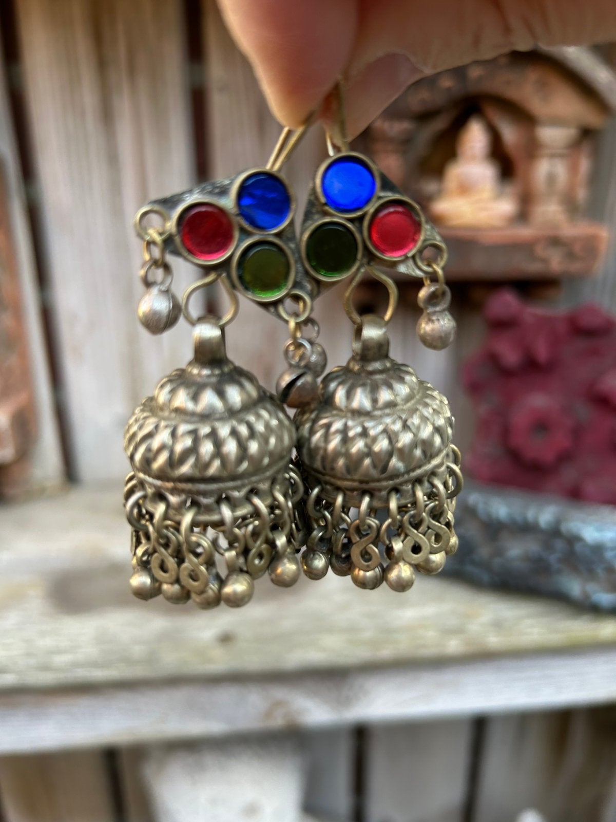 Prachtige Afghaanse oude oorbellen prachtig versierd., Sieraden, Tassen en Uiterlijk, Ophalen of Verzenden, Overige materialen