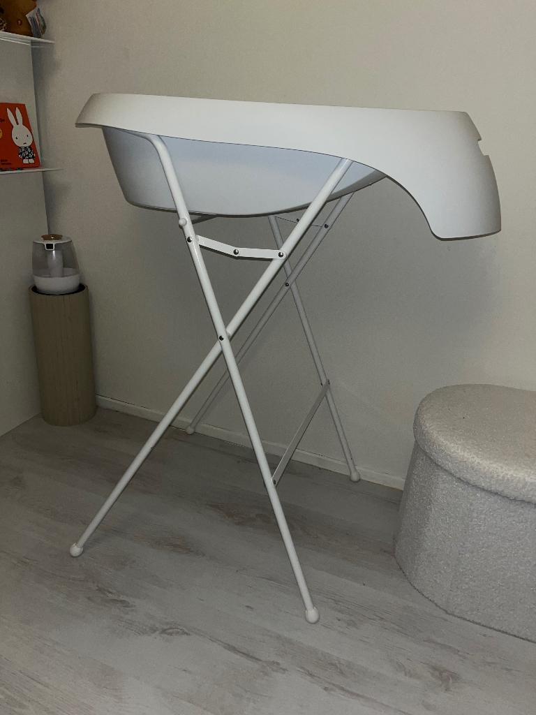Teggi Baby Bad Set Wit (Bad met Standaard), Gebruikt, Badje, Standaard, Ophalen