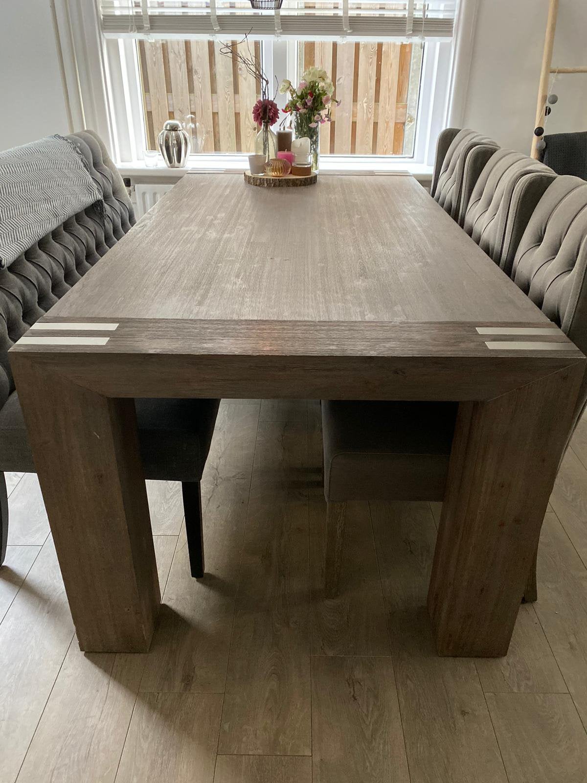 Eetkamer set compleet, Ophalen, Gebruikt, 4 tot 6 stoelen