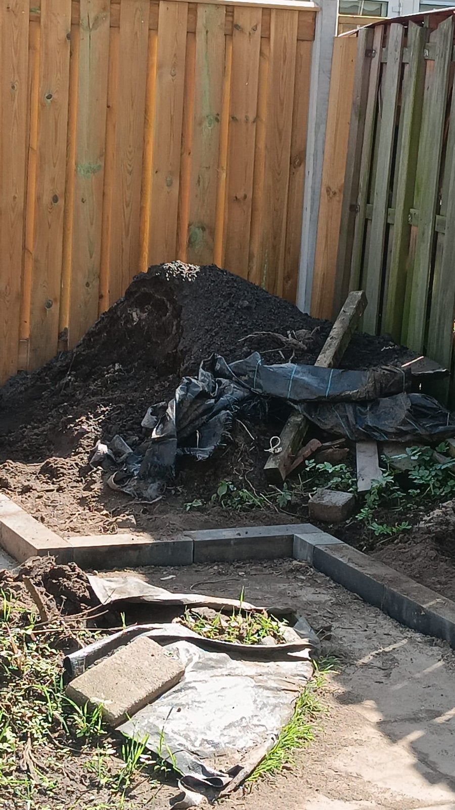Gratis zwart zand, Ophalen, Tuinaarde
