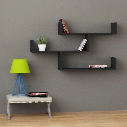 Zwarte Zwevende Wandplank - Nog nieuw in doos!, Ophalen, Nieuw