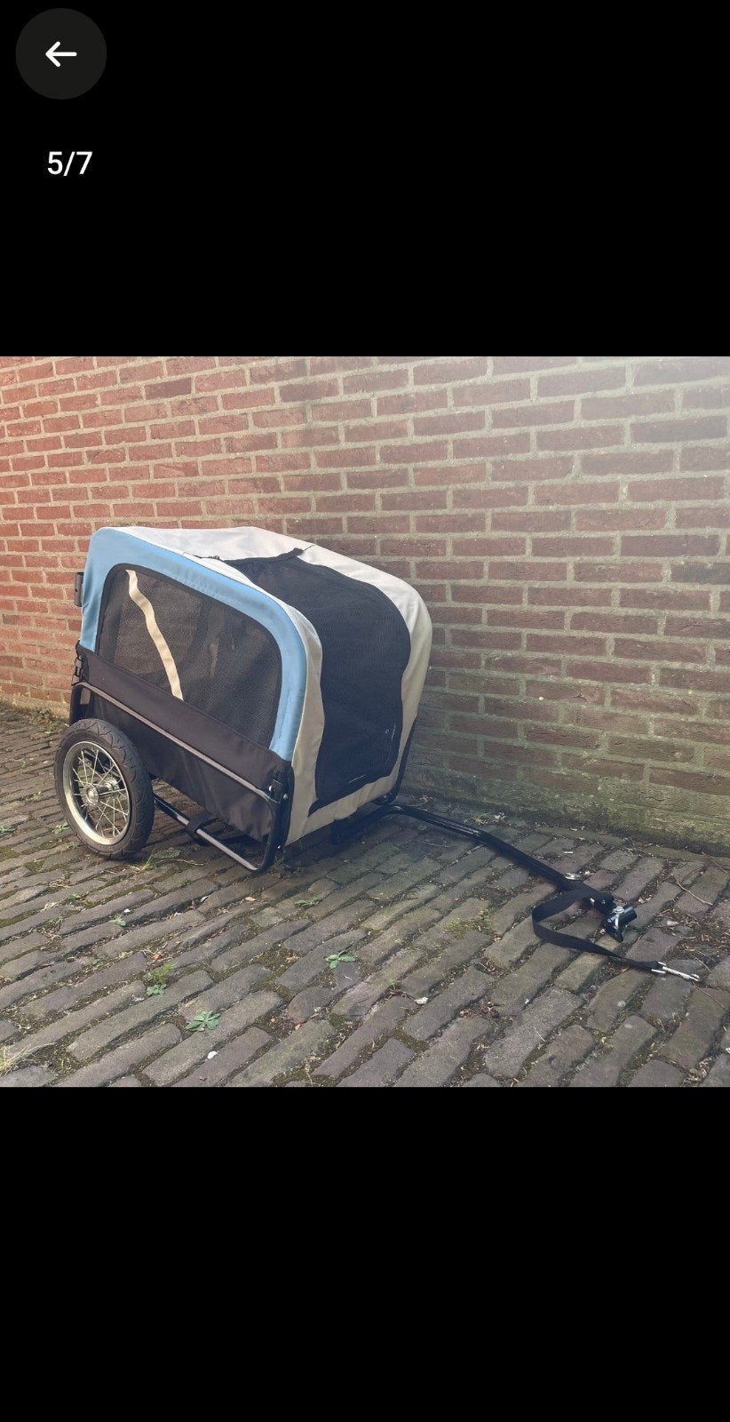 Hondenfietskar met wandelkit - Zo goed als nieuw, Ophalen, Opvouwbaar, 20 tot 40 kg, Zo goed als nieuw