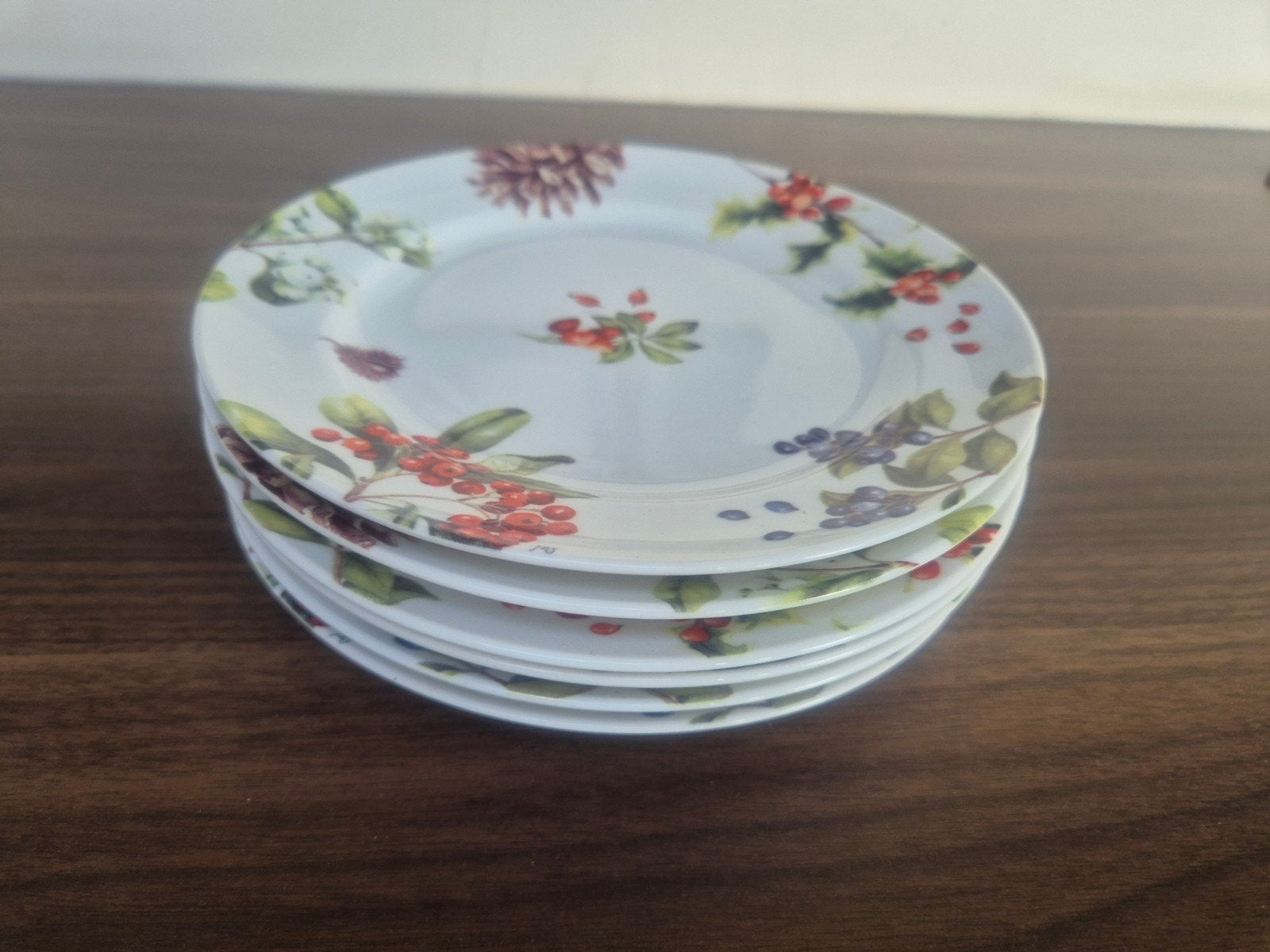 JBS servies 6 kerst gebakbordjes, Huis en Inrichting, Overige merken, Ophalen of Verzenden, Zo goed als nieuw, Bord(en)