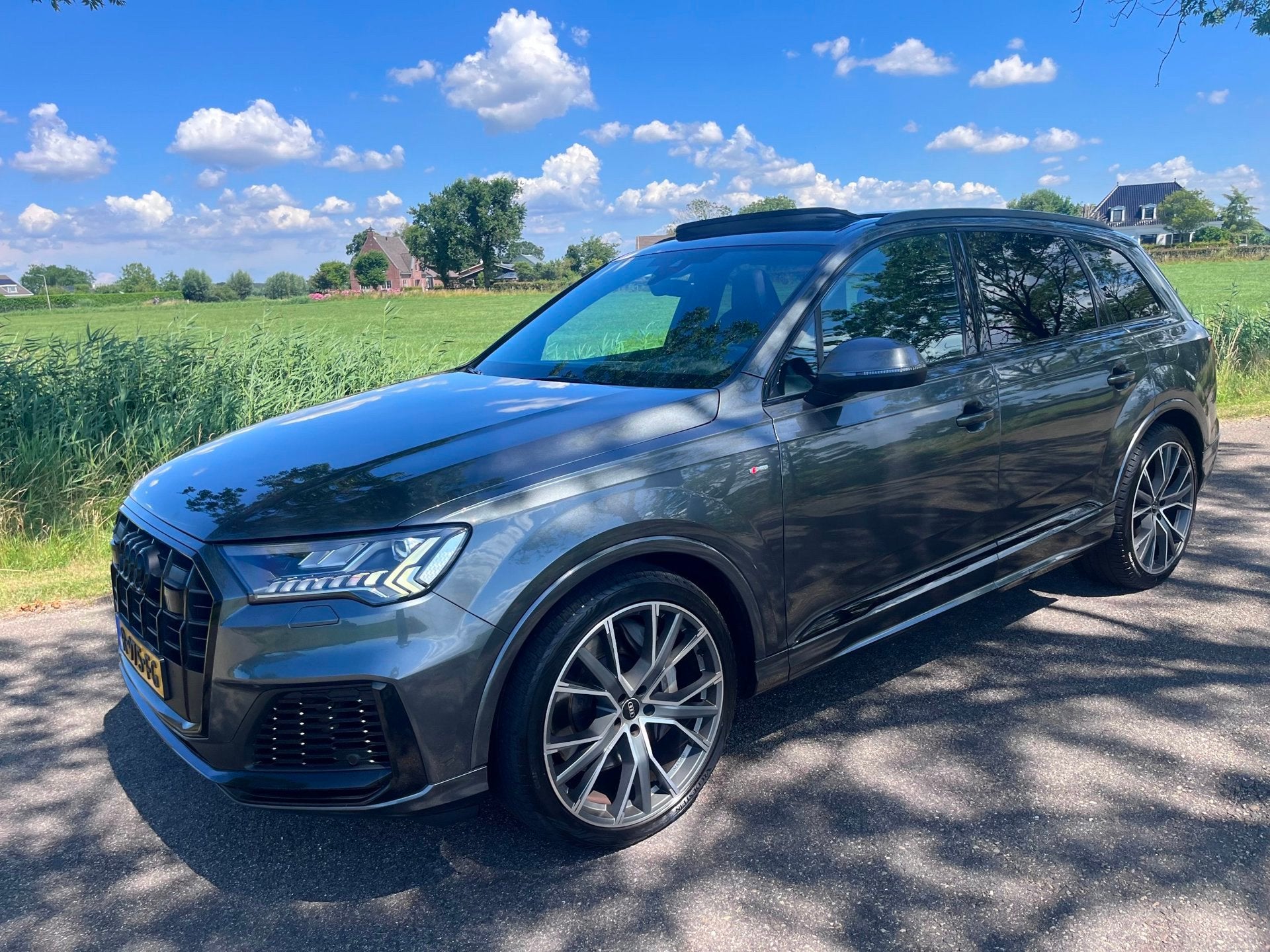 Audi Q7 55 TFSI e quattro Pro Line S Pano luchtvering 1e eig, Automaat, Gebruikt, Euro 6, 2995 cc