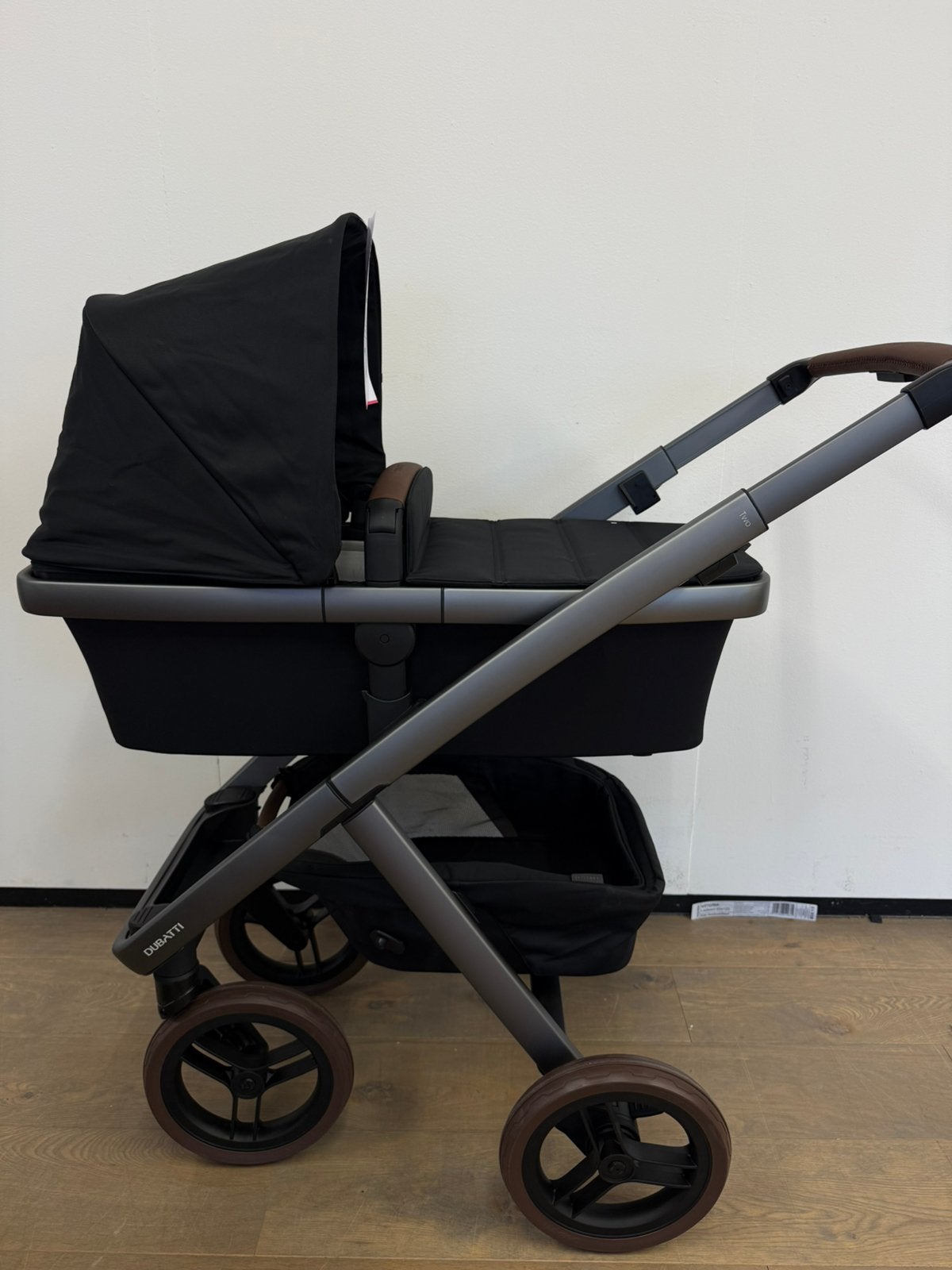 Dubatti Two E2 kinderwagen - 2 in 1 - Pitch black, Kinderen en Baby's, Ophalen, Zo goed als nieuw