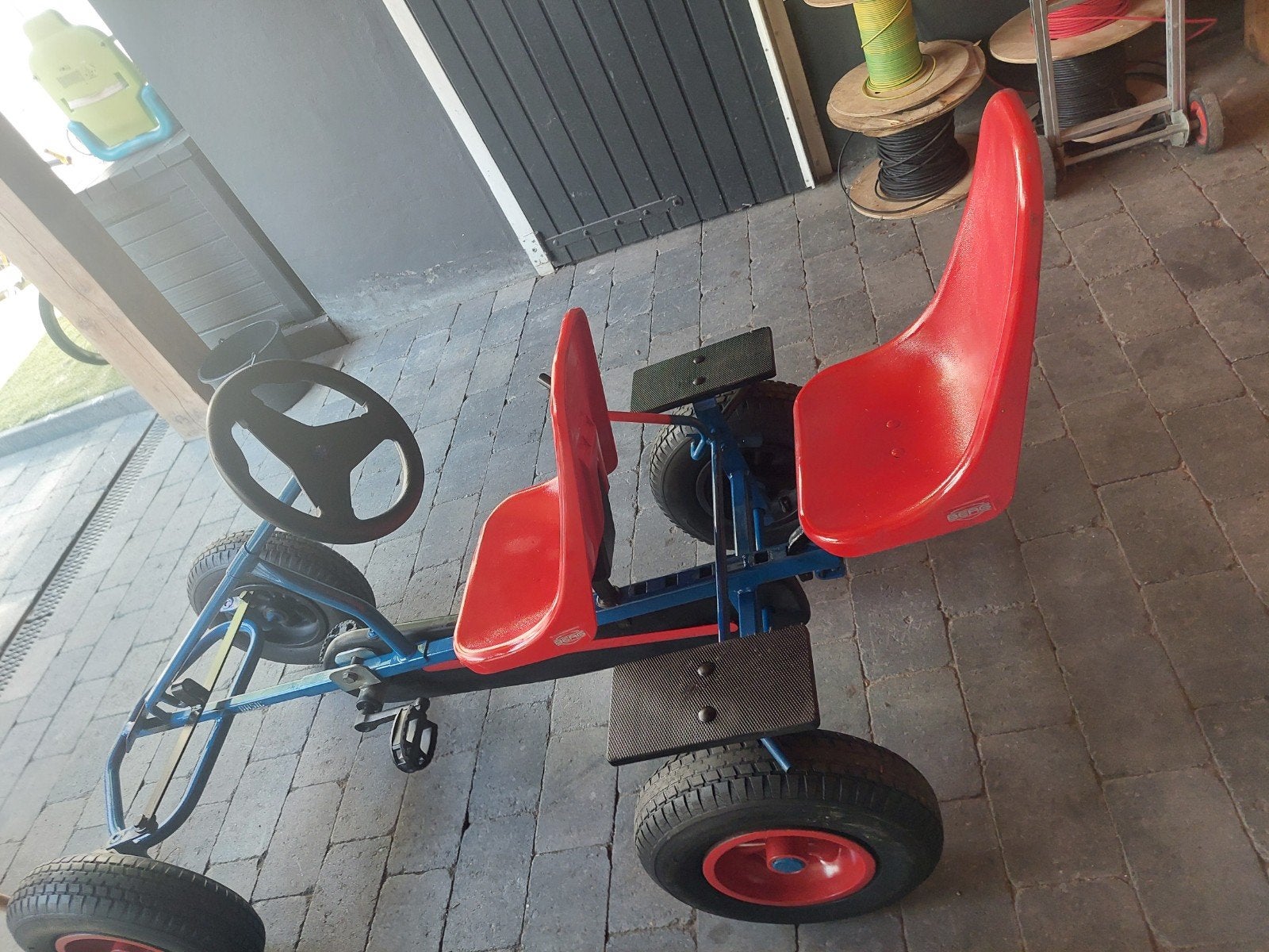 Duo skelter met 2 zitjes - Basic, Ophalen, Gebruikt, Trapvoertuig