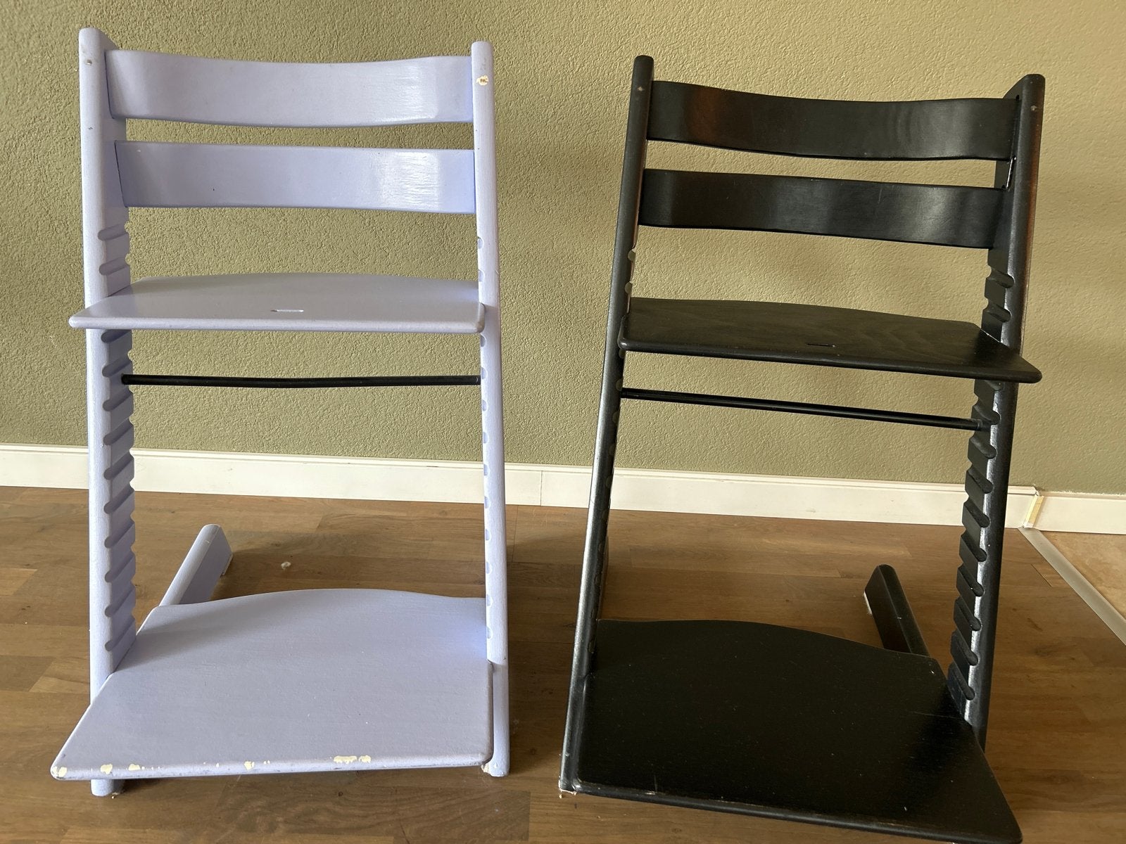 Stokke Tripp Trapp meegroeistoelen (2 stuks), Ophalen, Gebruikt, Meegroeistoel