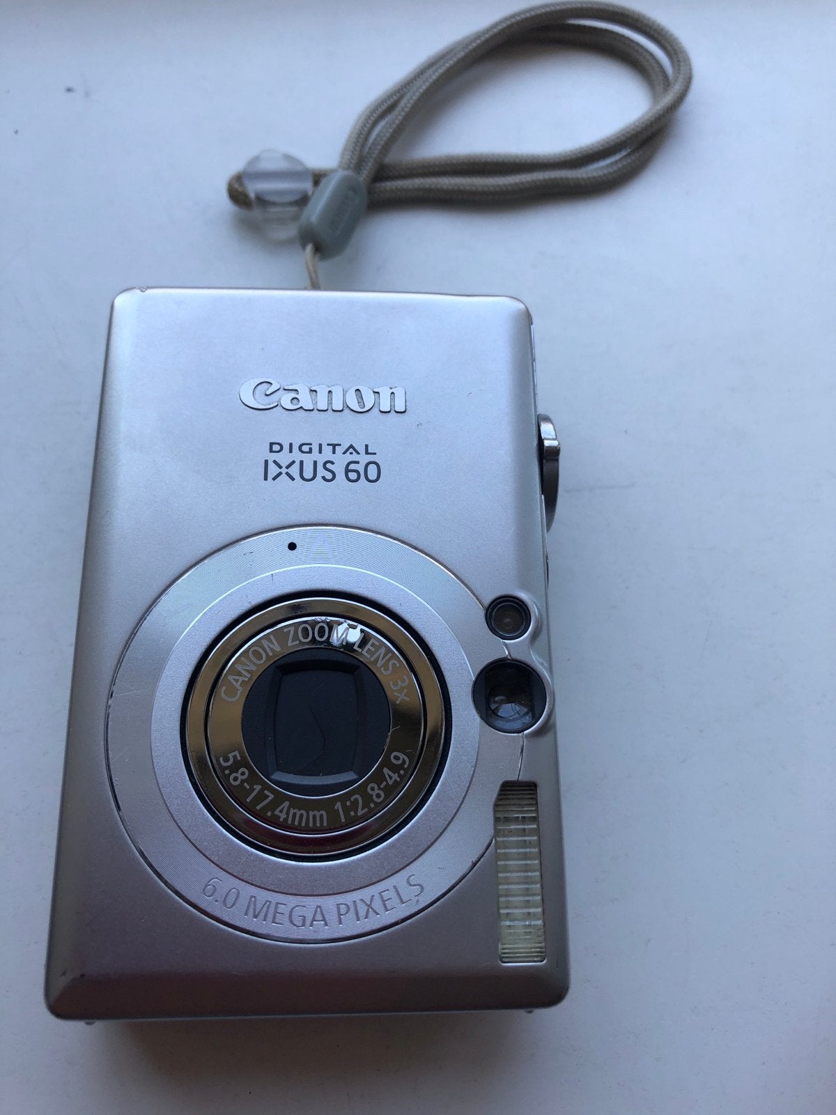 Canon Digital IXUS 60 Compactcamera - Zilver, Ingebouwde flitser, Gebruikt, Canon, Ophalen of Verzenden