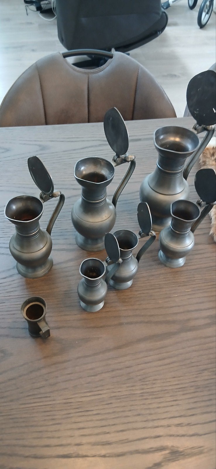 set tinnen kannetjes, Ophalen of Verzenden